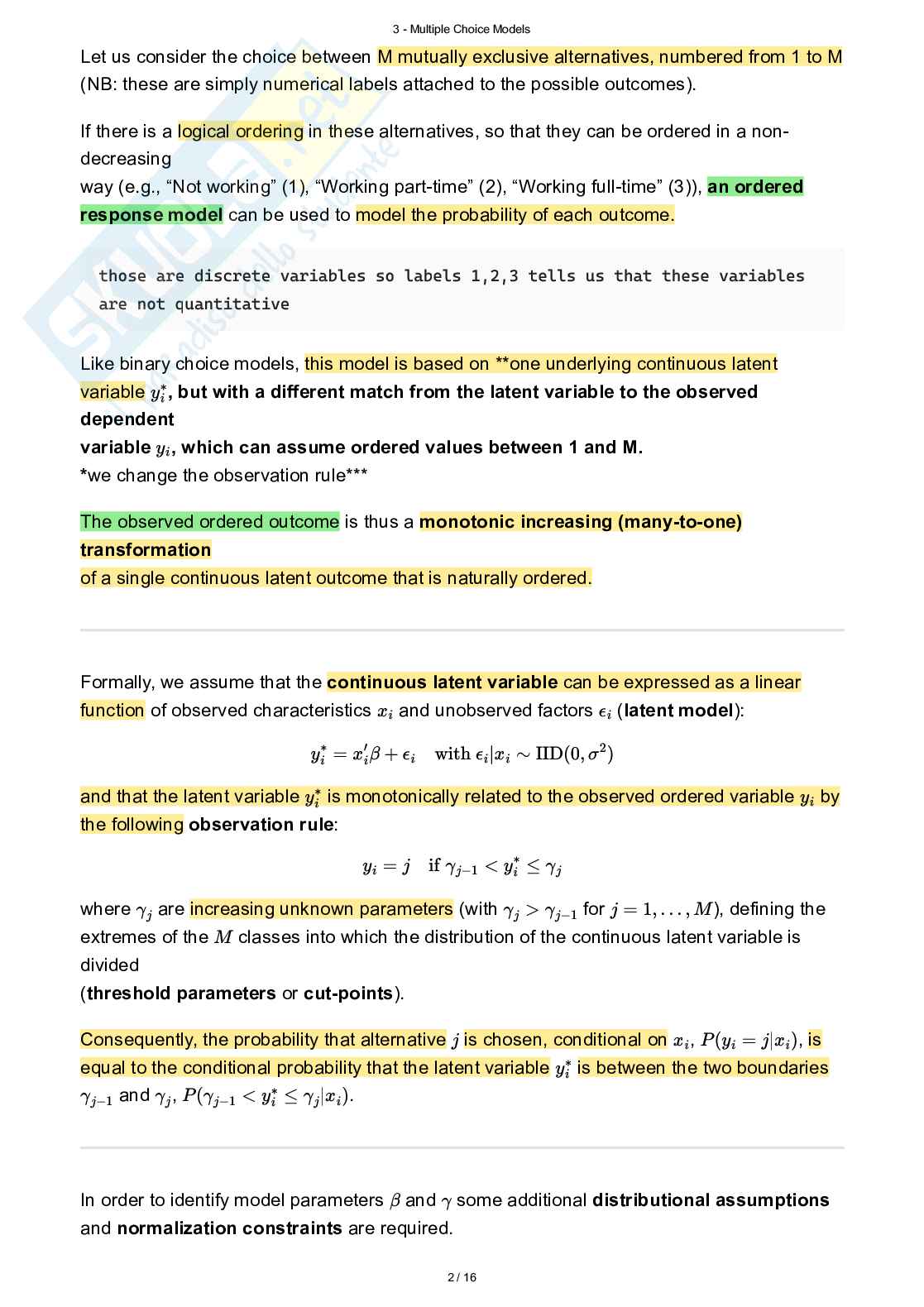 BES 2, Statistica economica Pag. 2