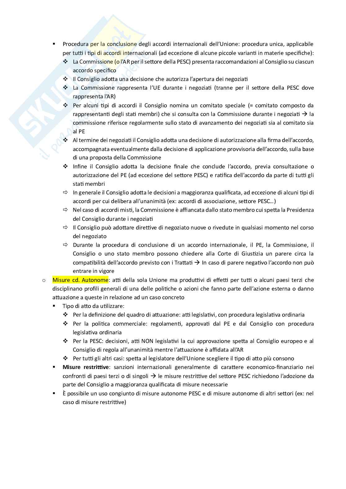 Diritto dell'Unione europea - Appunti completi per la preparazione dell'esame Pag. 36