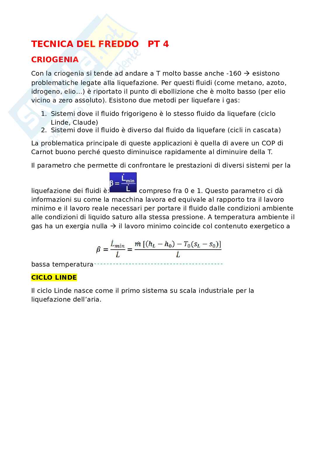 Appunti Tecnica del freddo - Quarta parte Pag. 1