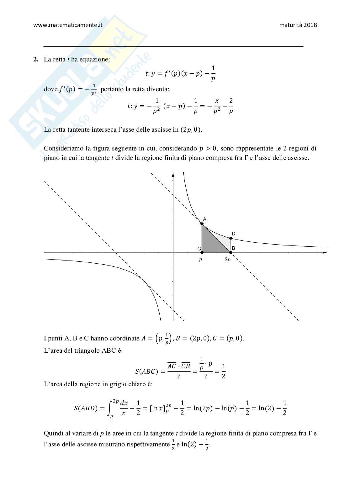 2018 Tema di matematica, sessione suppletiva (indirizzi: scientifico comunicazione opzione sportiva) Pag. 16