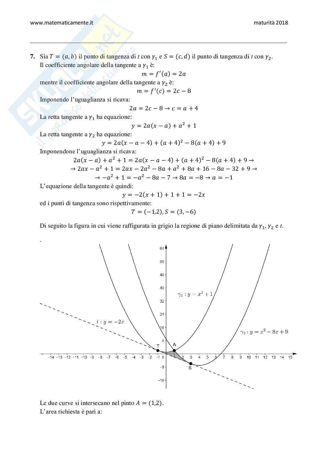 2018 Tema di matematica, sessione suppletiva (indirizzi: scientifico comunicazione opzione sportiva) Pag. 21