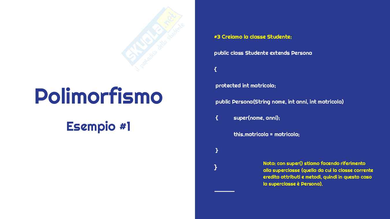 JAVA: programmazione a oggetti (OOP) Pag. 46