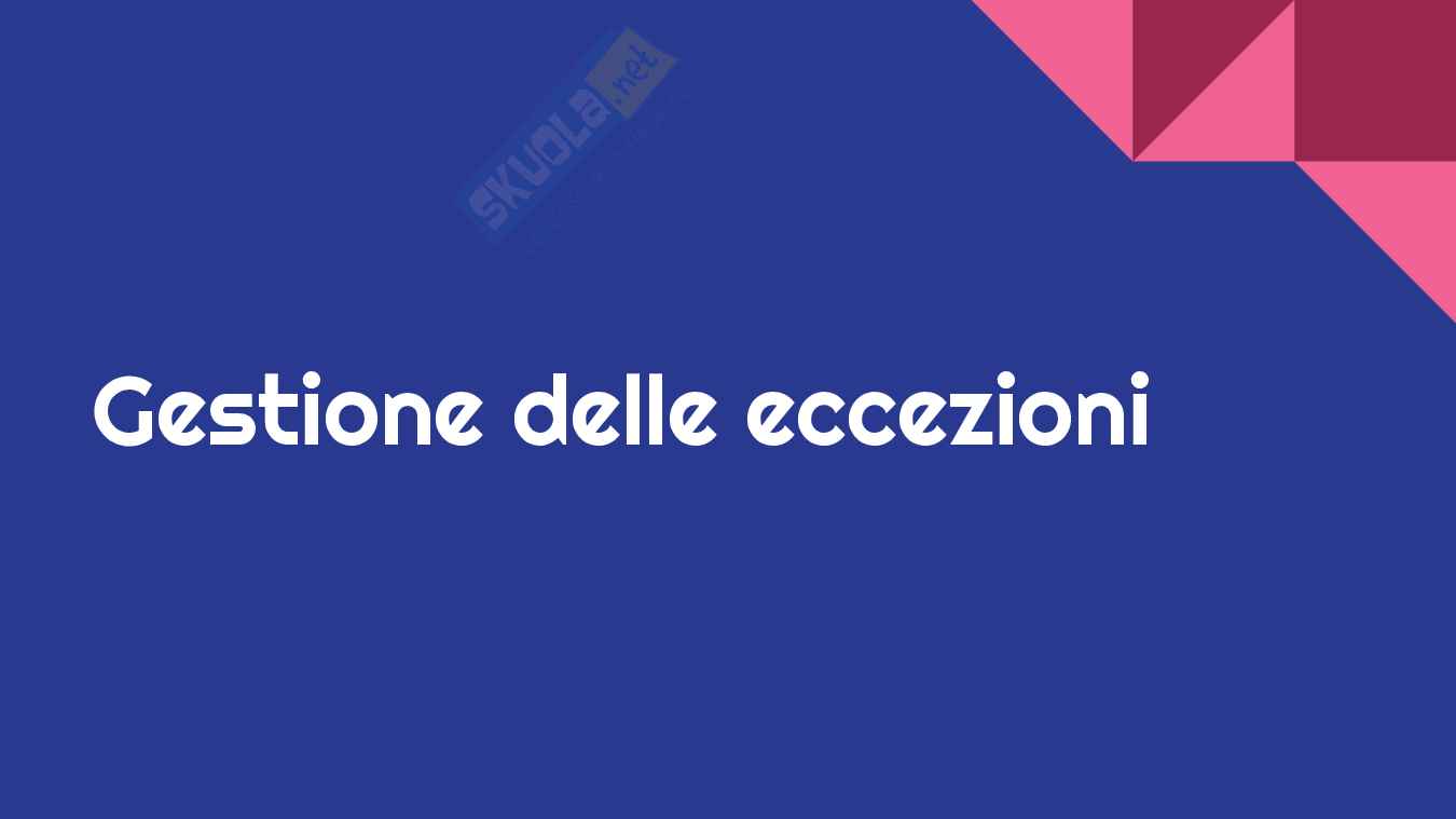 JAVA: programmazione a oggetti (OOP) Pag. 71
