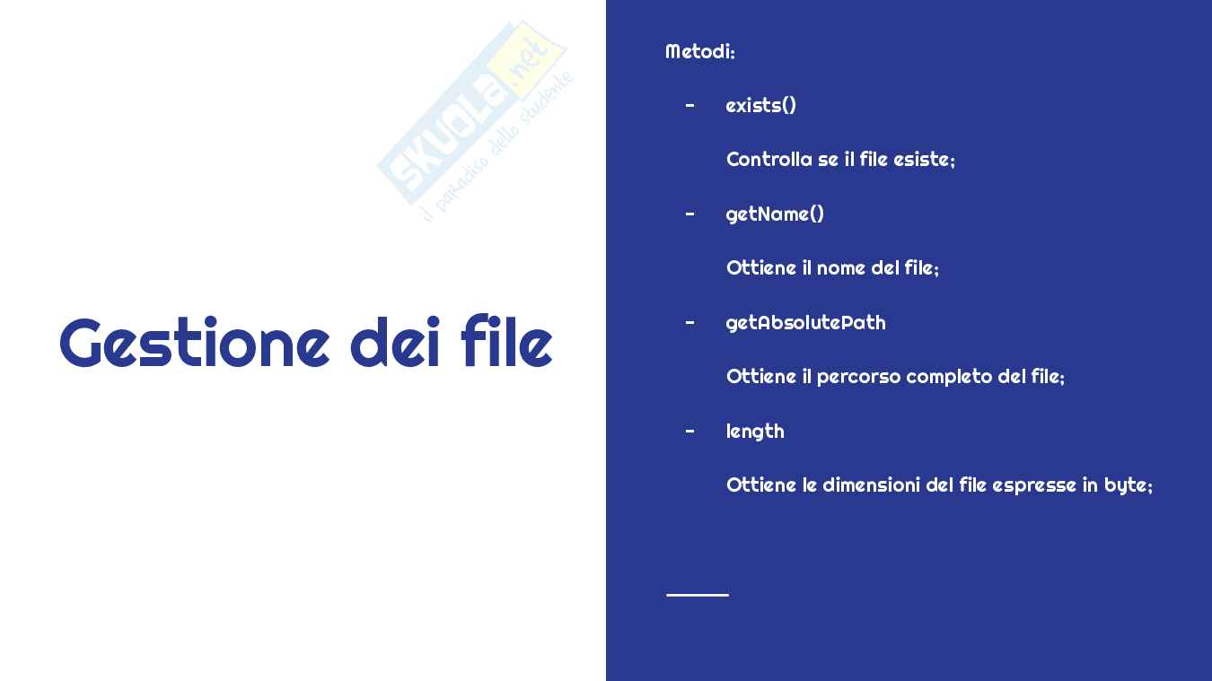 JAVA: programmazione a oggetti (OOP) Pag. 86