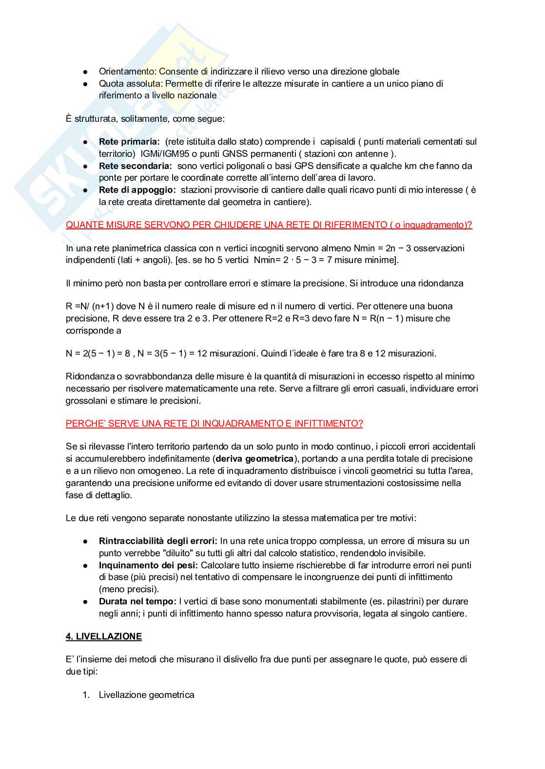 Appunti  sintetico corso di Topografia  Pag. 11