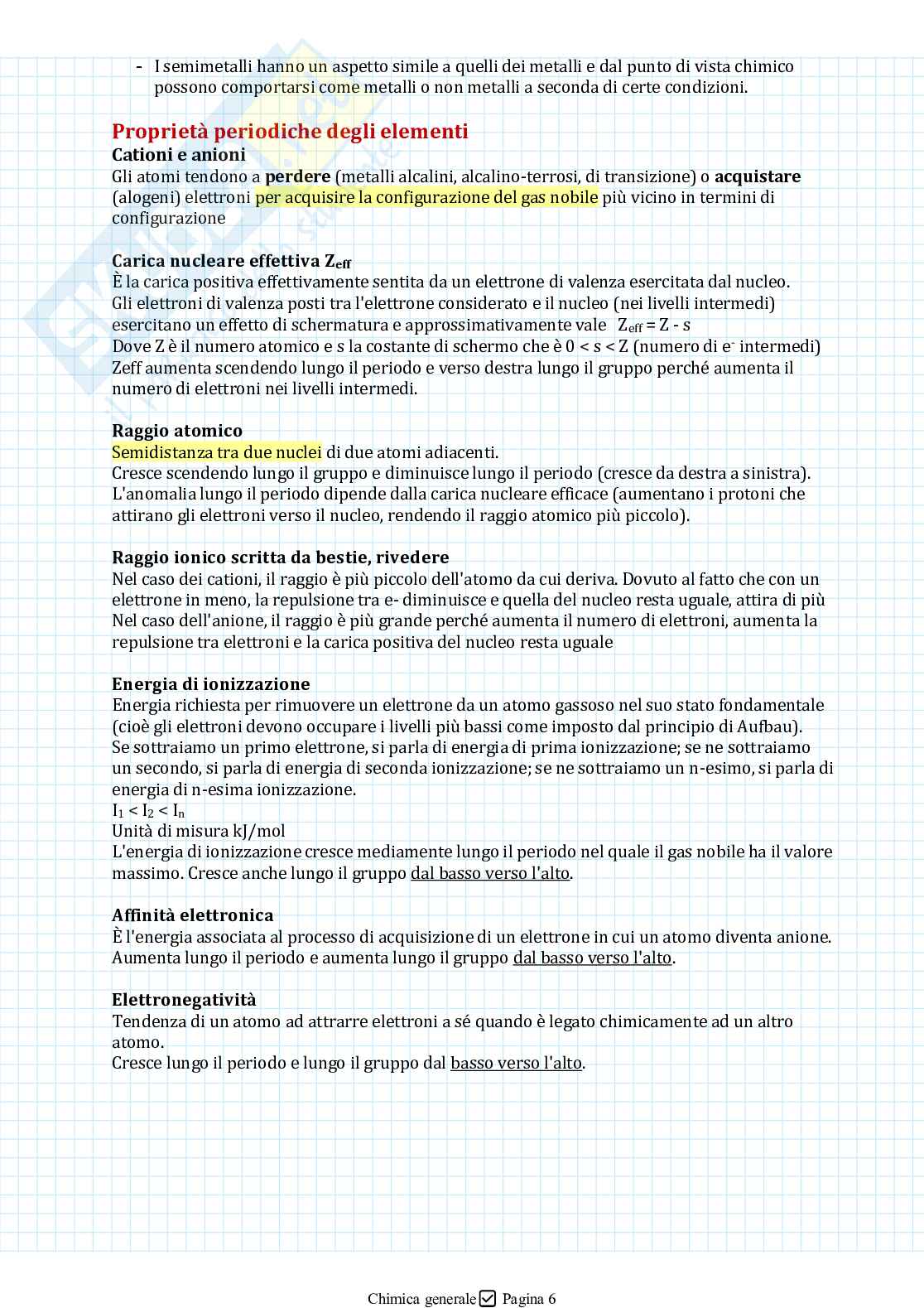 Appunti di chimica generale Pag. 6
