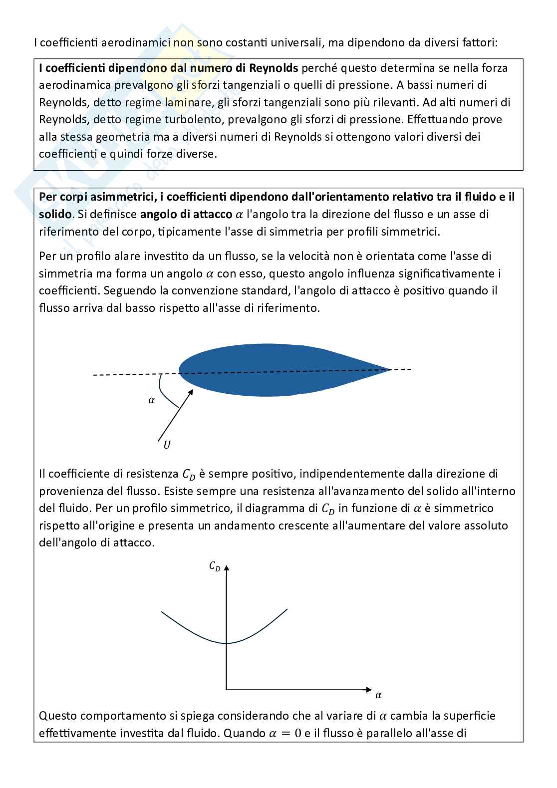 Fondamenti di meccanica teorica ed applicata (parte 10) - Forze aerodinamiche (azioni mutue solido-fluido) Pag. 11
