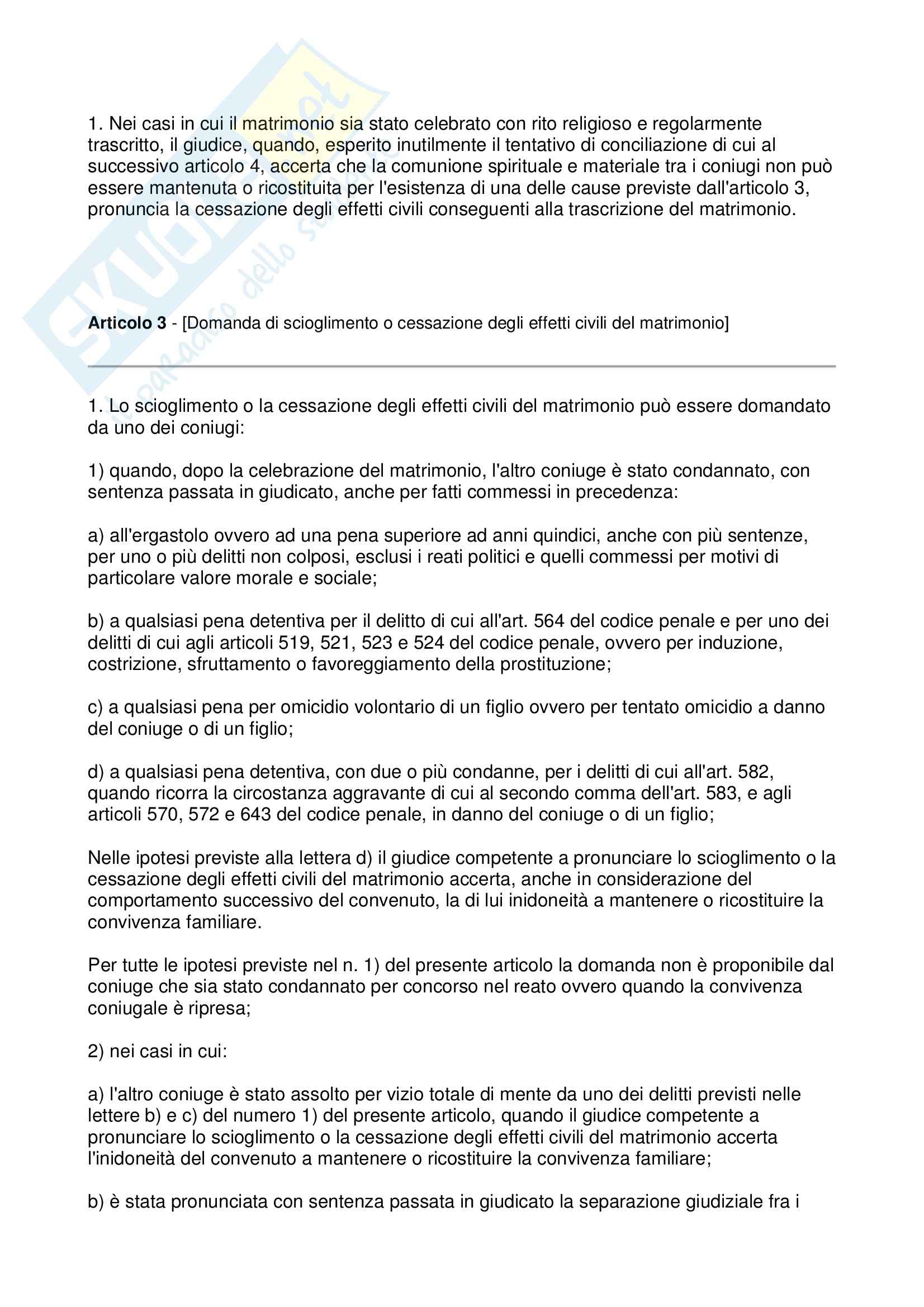Diritto privato e di famiglia  - il matrimonio Pag. 11