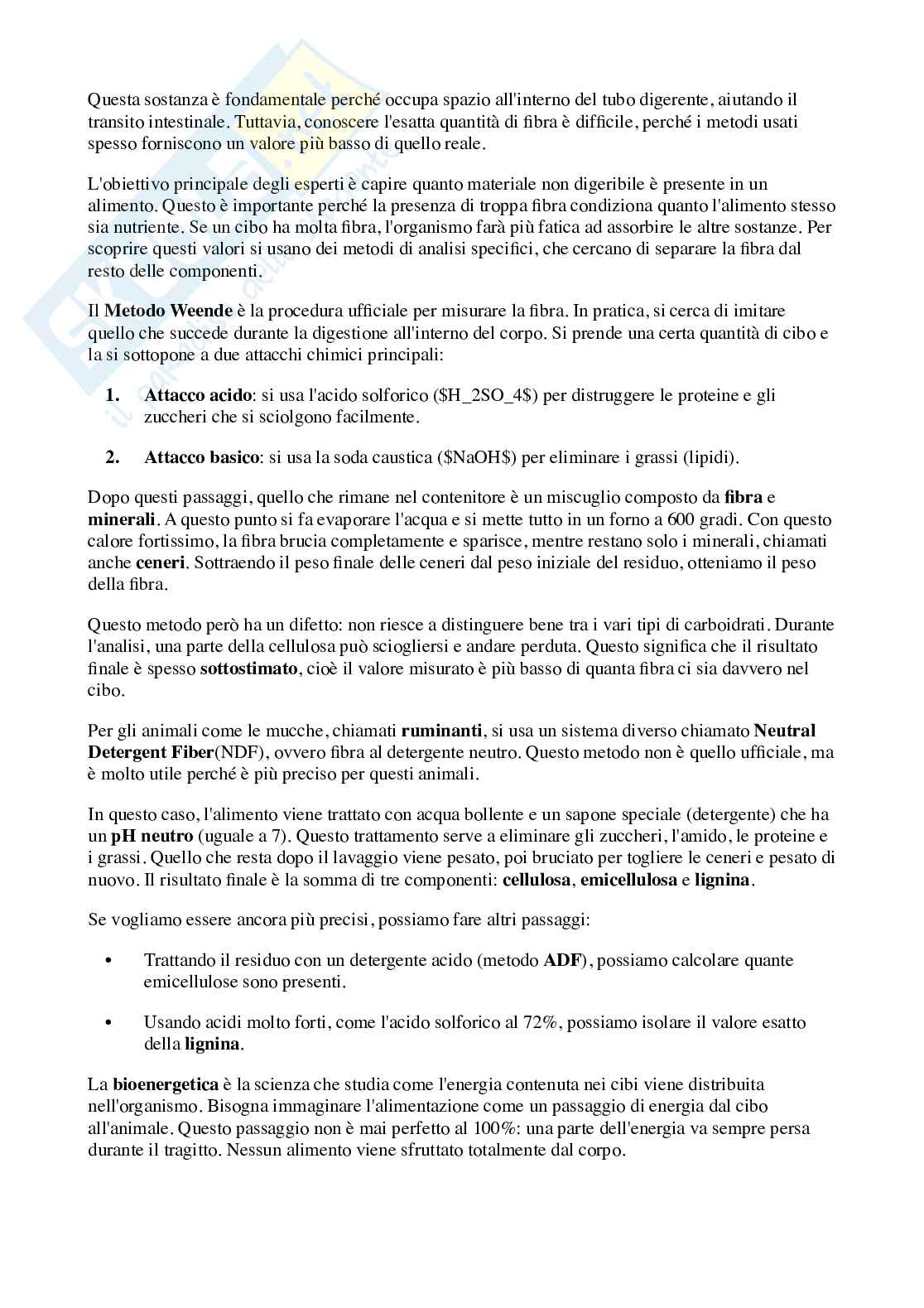 Nutrizione ed alimentazione degli animali Pag. 21