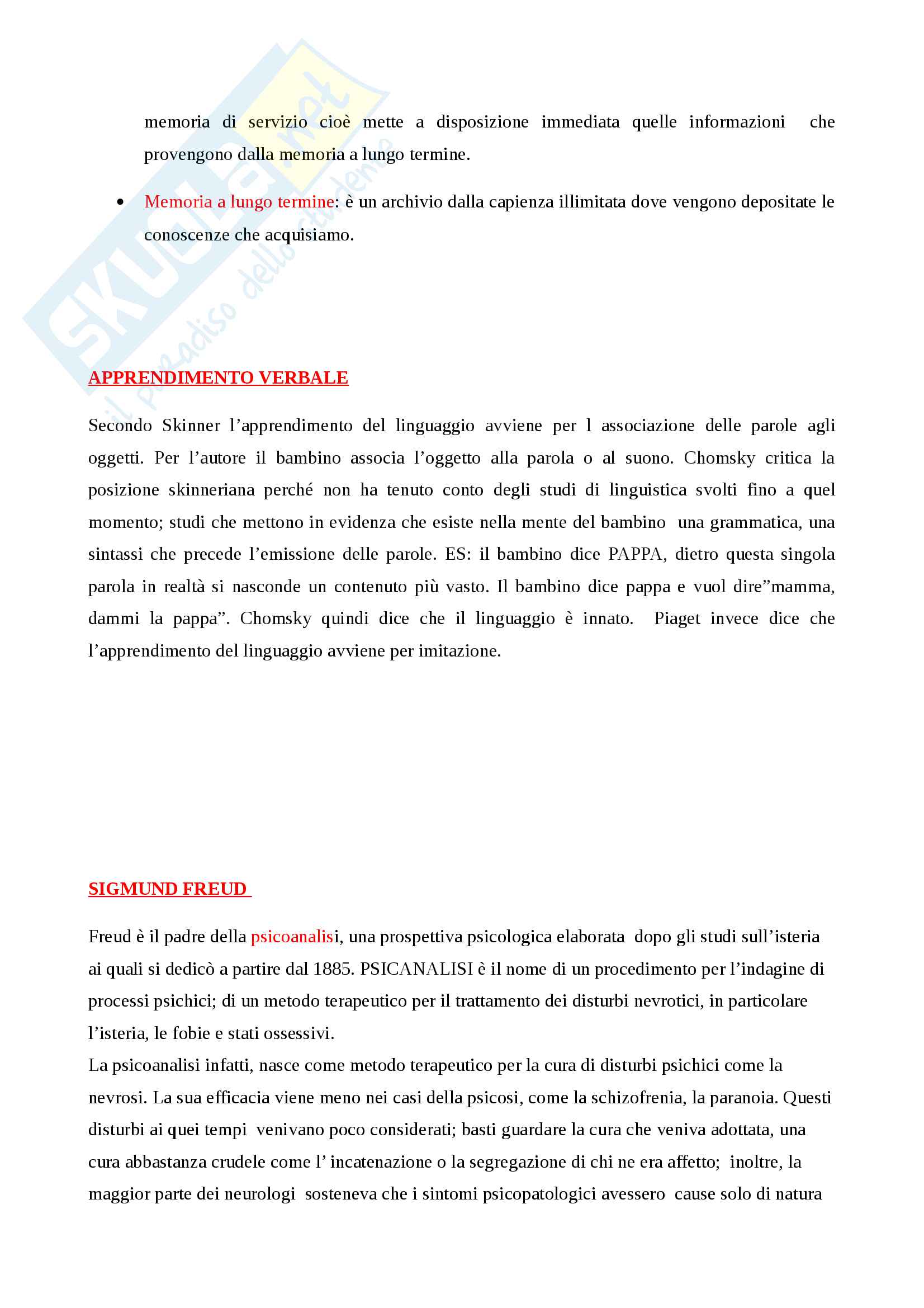 Psicologia dello sviluppo Pag. 11
