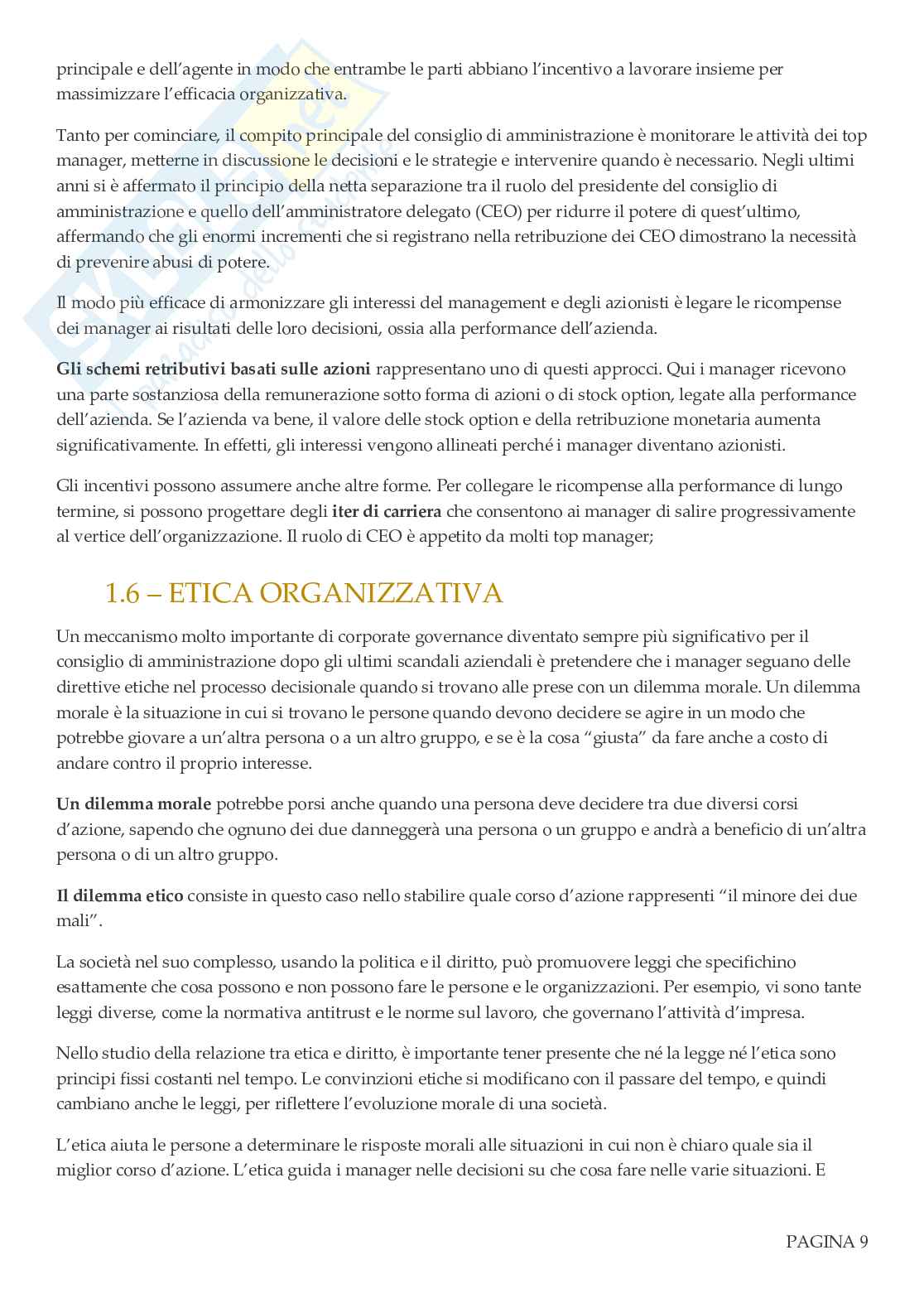 Organizzazione aziendale Pag. 11