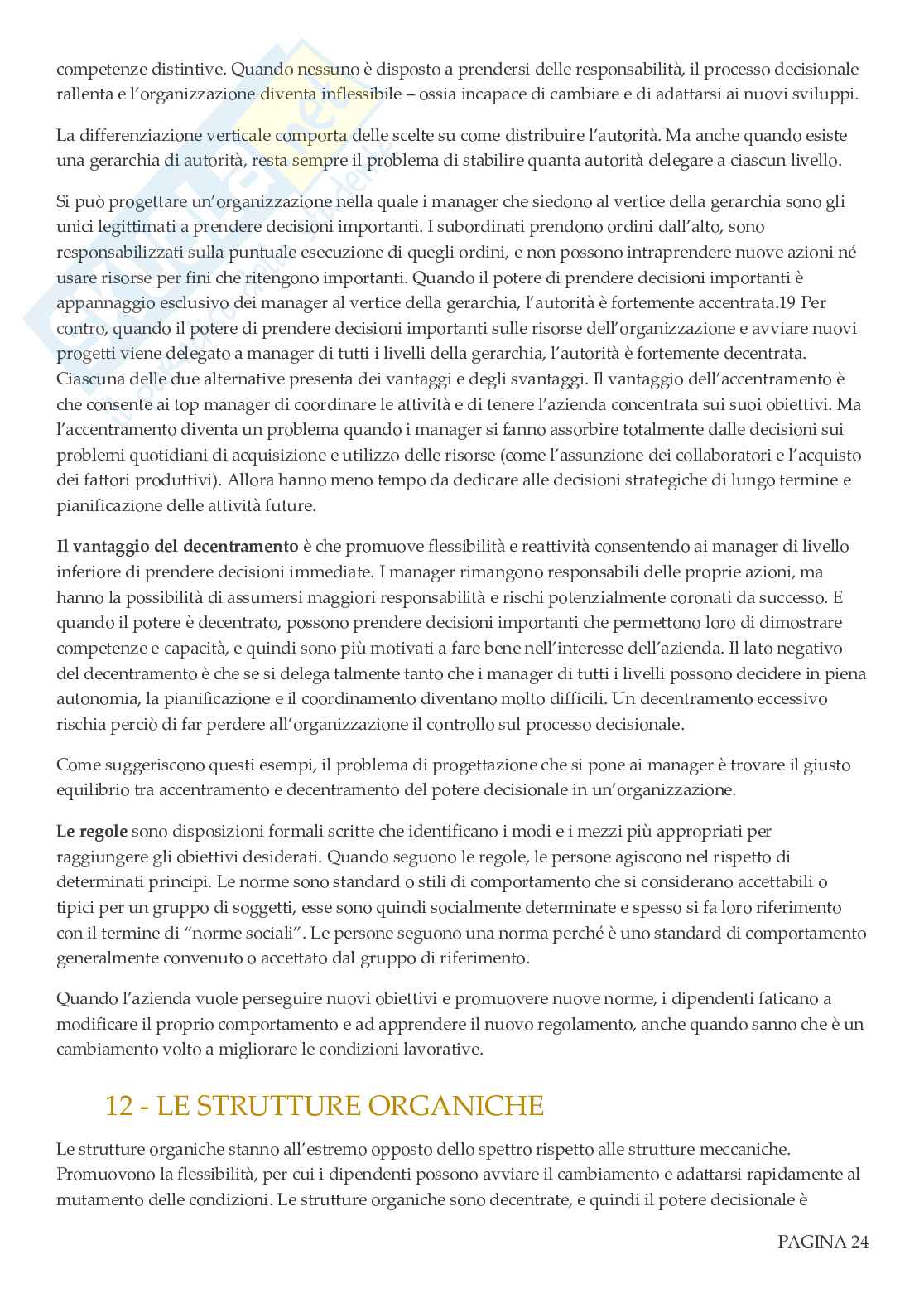 Organizzazione aziendale Pag. 26