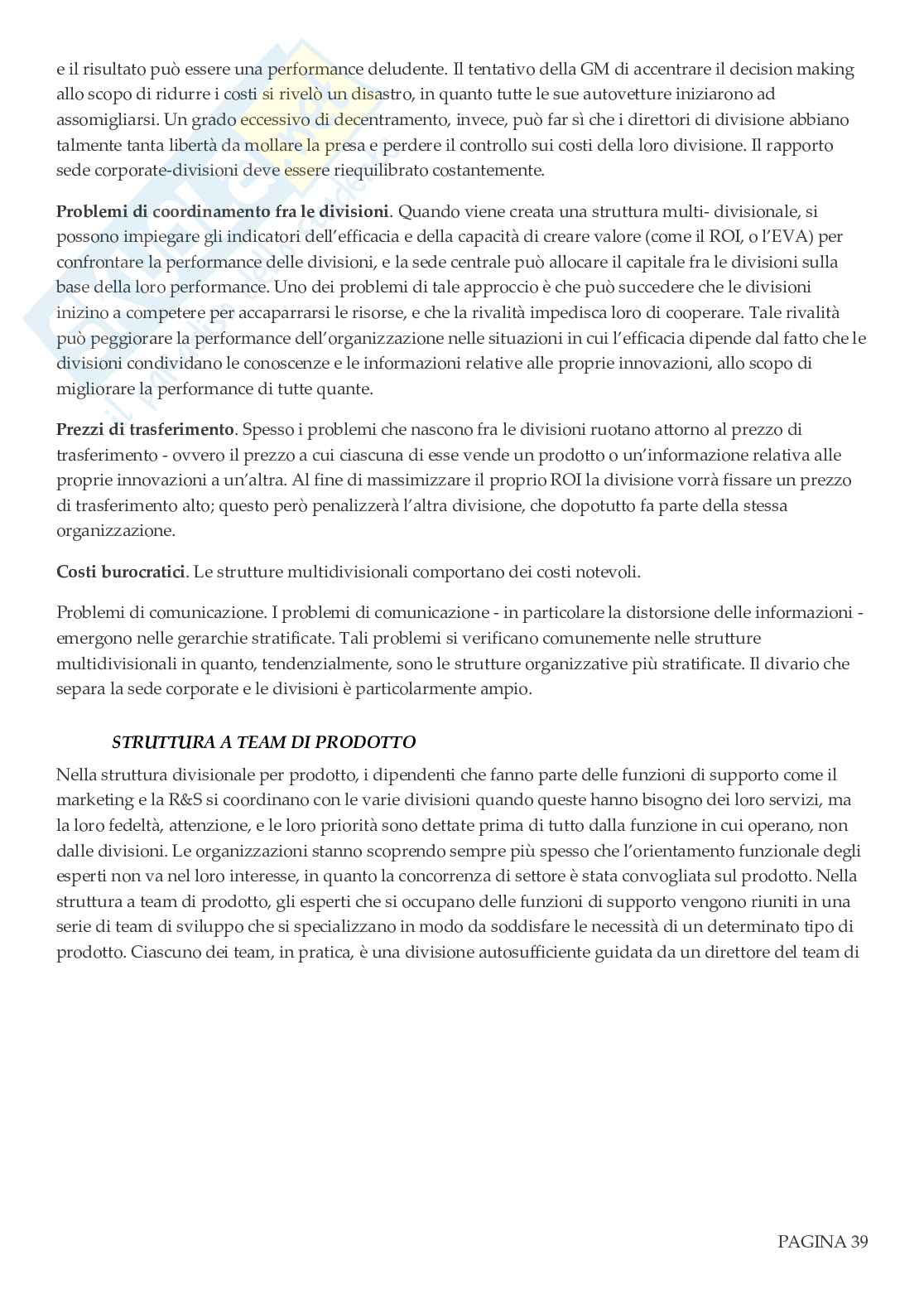 Organizzazione aziendale Pag. 41