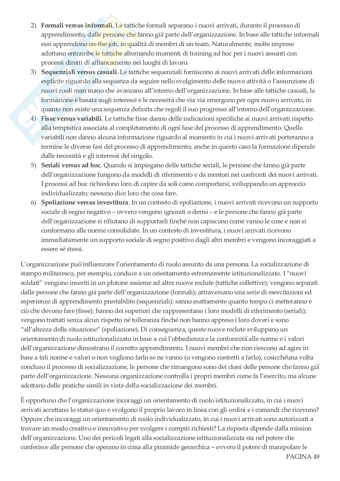 Organizzazione aziendale Pag. 51