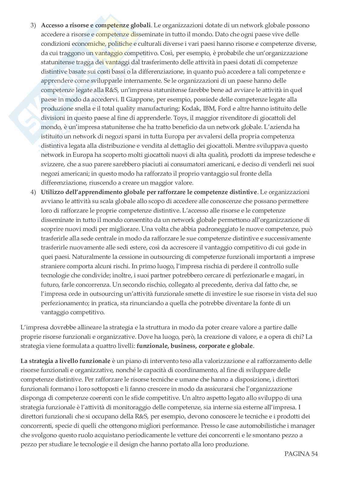 Organizzazione aziendale Pag. 56