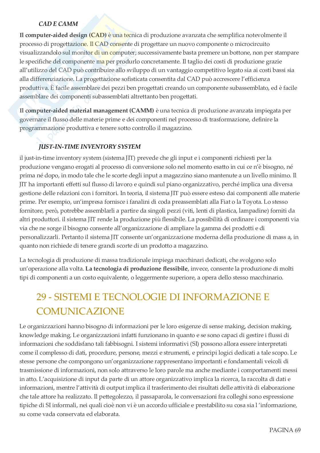 Organizzazione aziendale Pag. 71