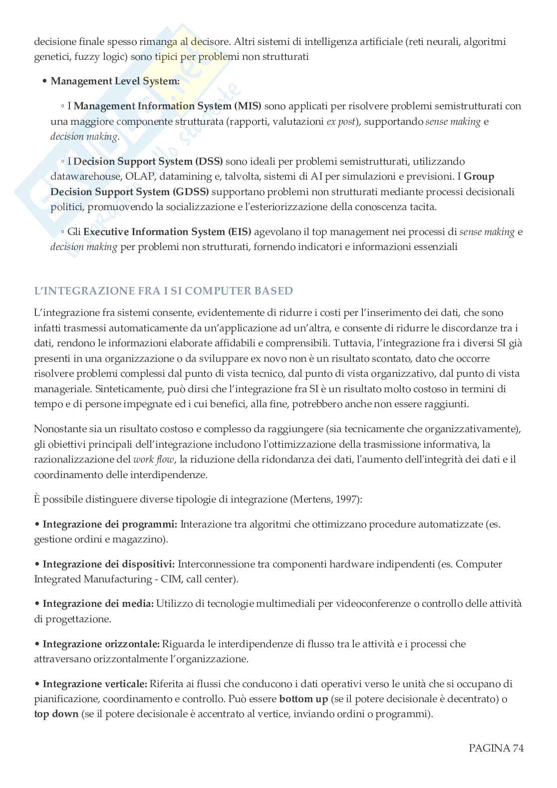 Organizzazione aziendale Pag. 76