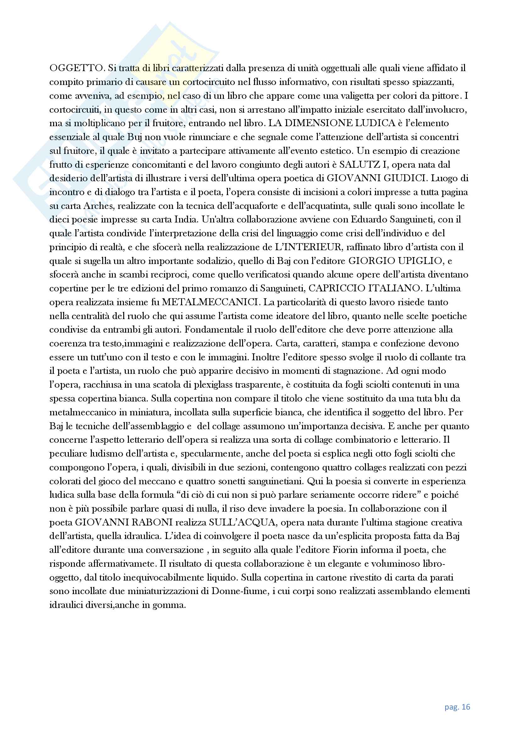 Riassunto esame Storia del libro e dei sistemi editoriali, prof Montecchi, libro consigliato Tutti creano nessuno legge di Gianfranco Tortorelli Pag. 16