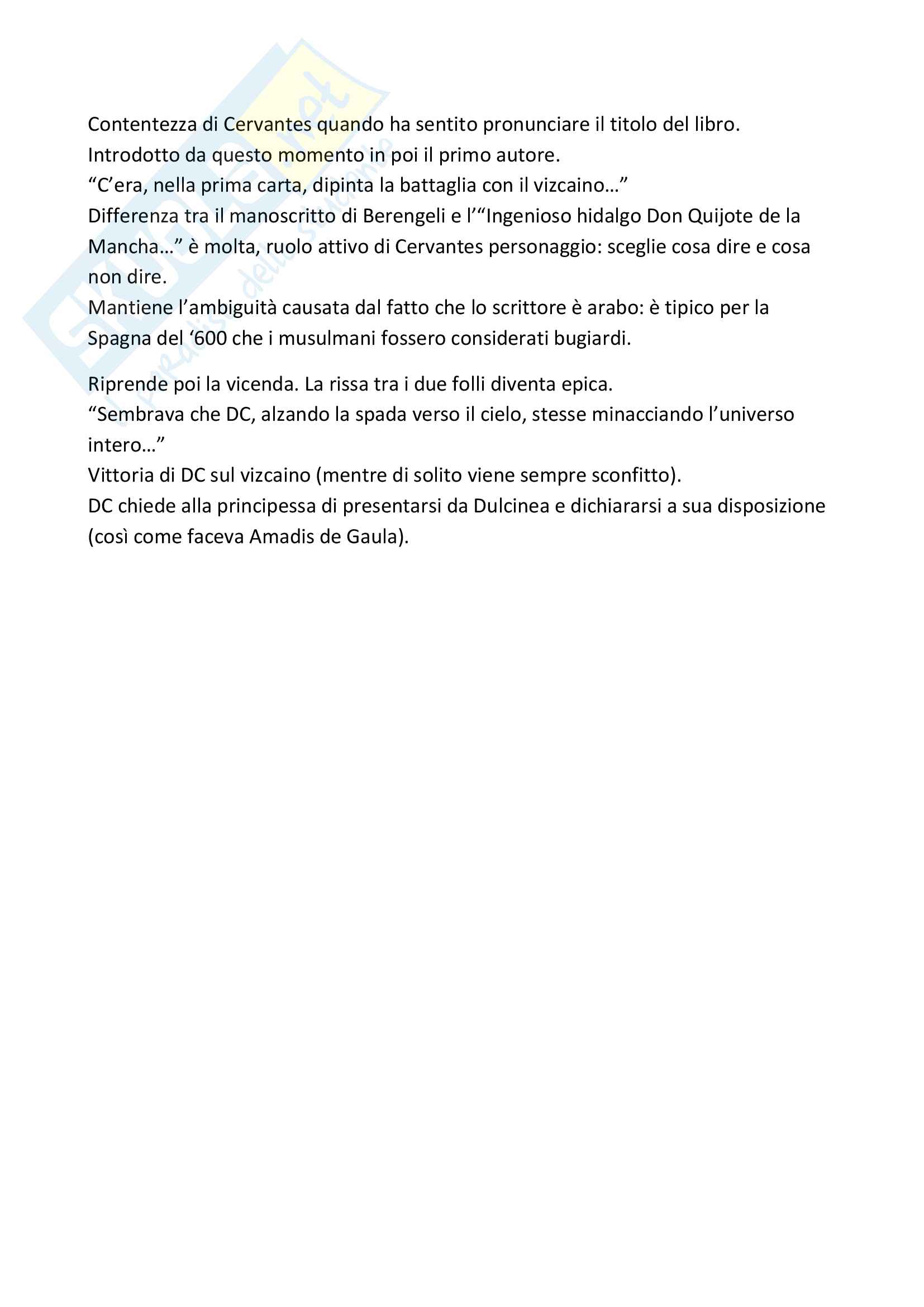 Letteratura spagnola, dalle origini della lingua a Don Chisciotte Pag. 76
