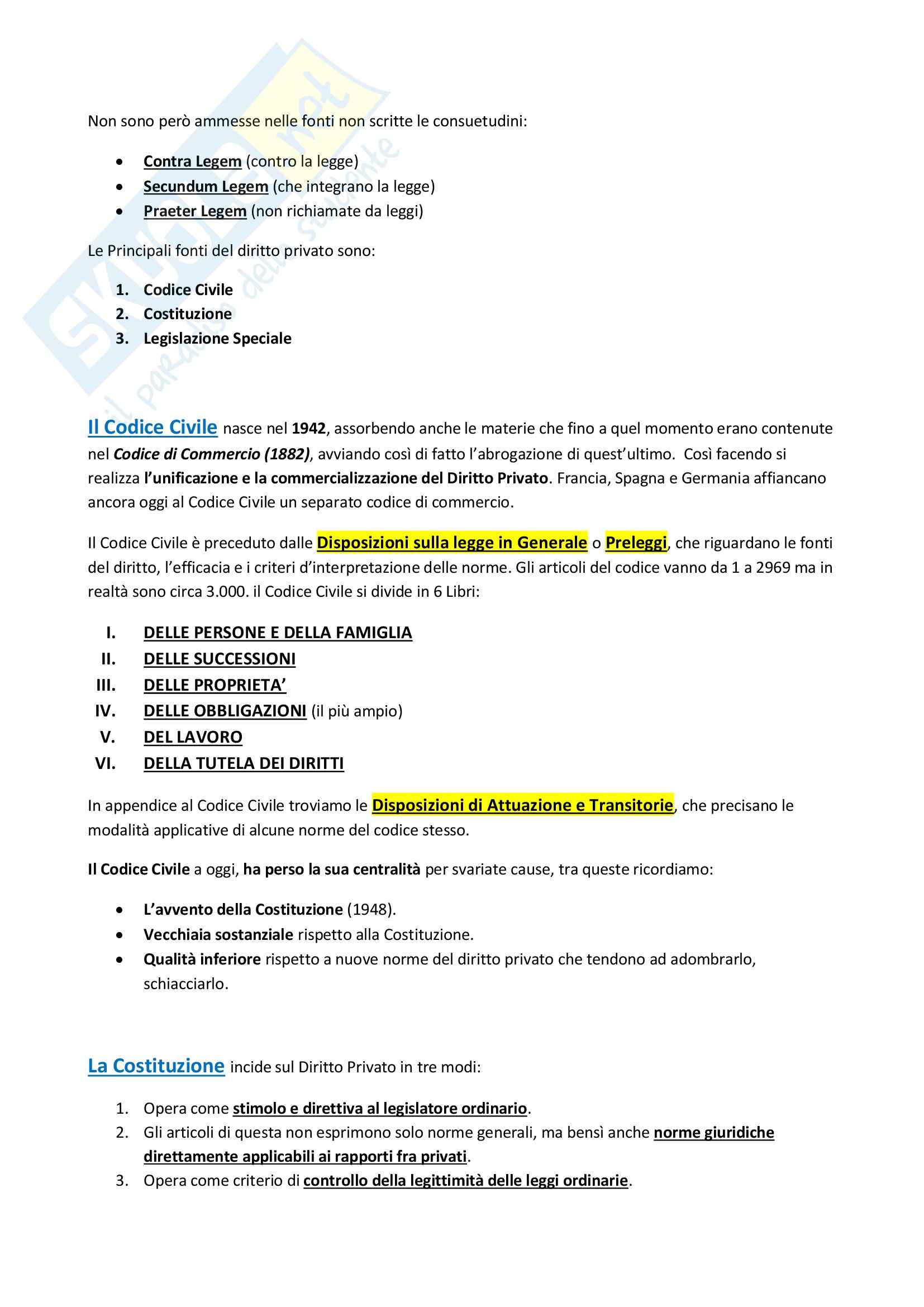 Istituzioni di Diritto privato Parte 1 e 2 Pag. 6