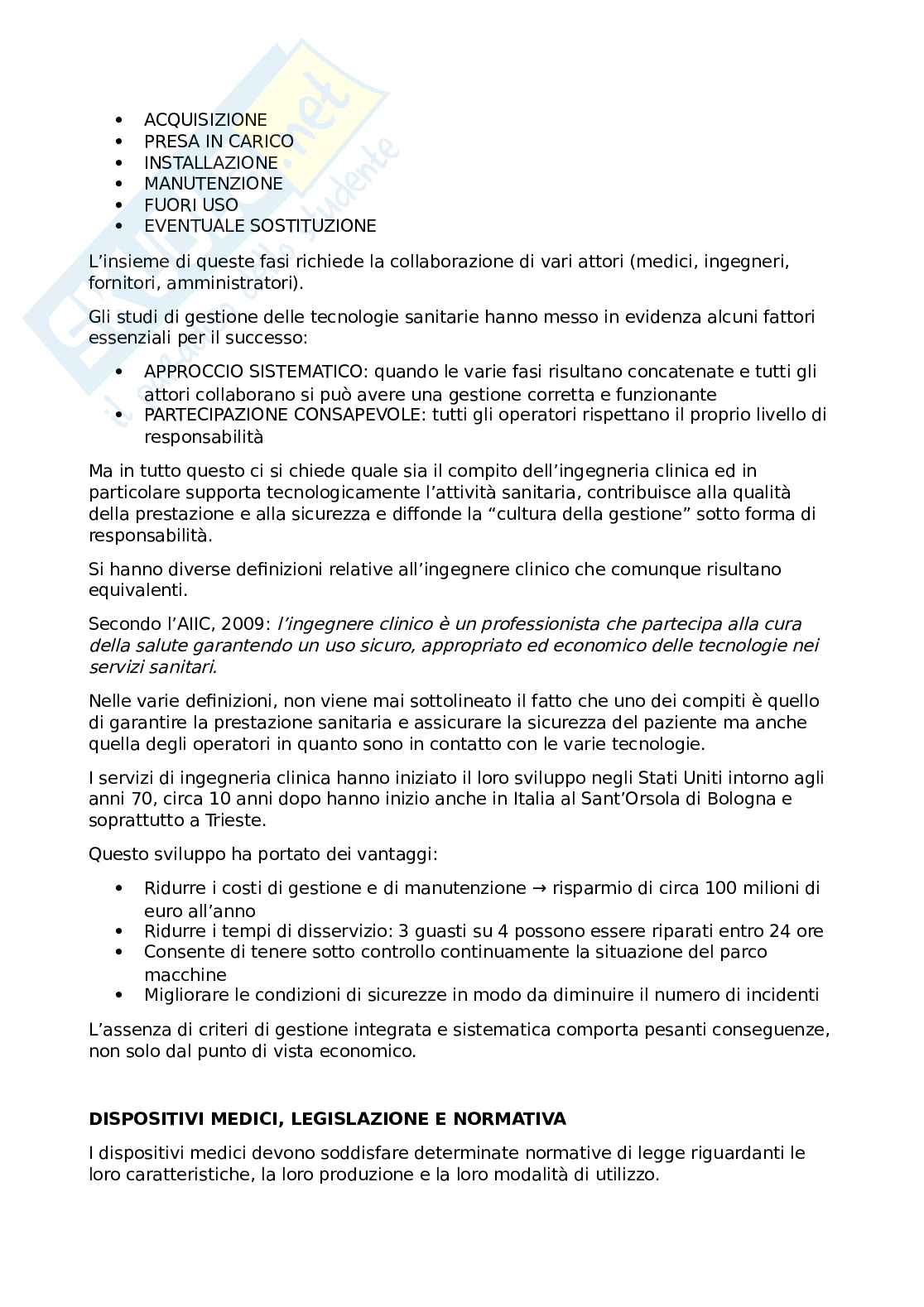 Ingegneria clinica Pag. 2