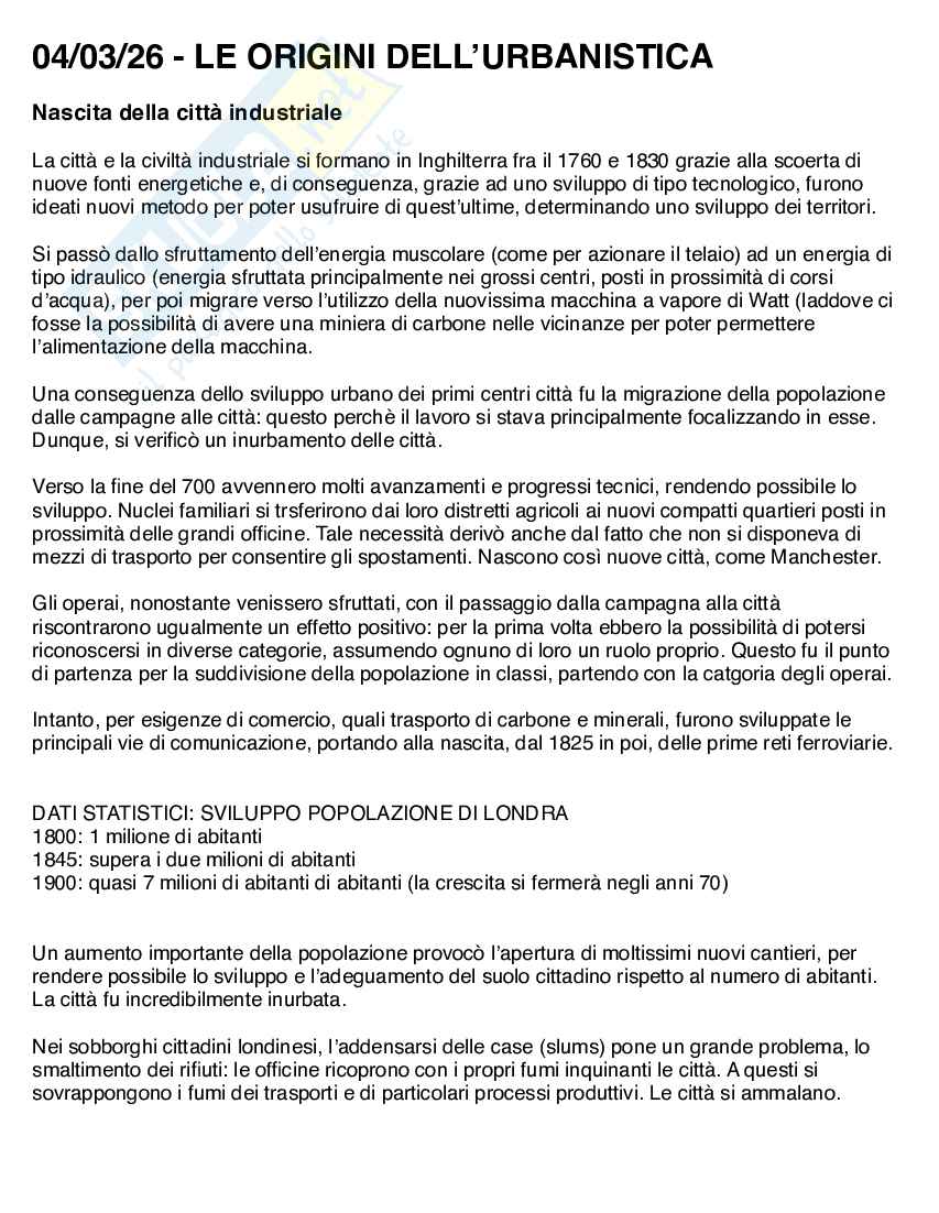 Corso di Fondamenti di urbanistica  Pag. 2