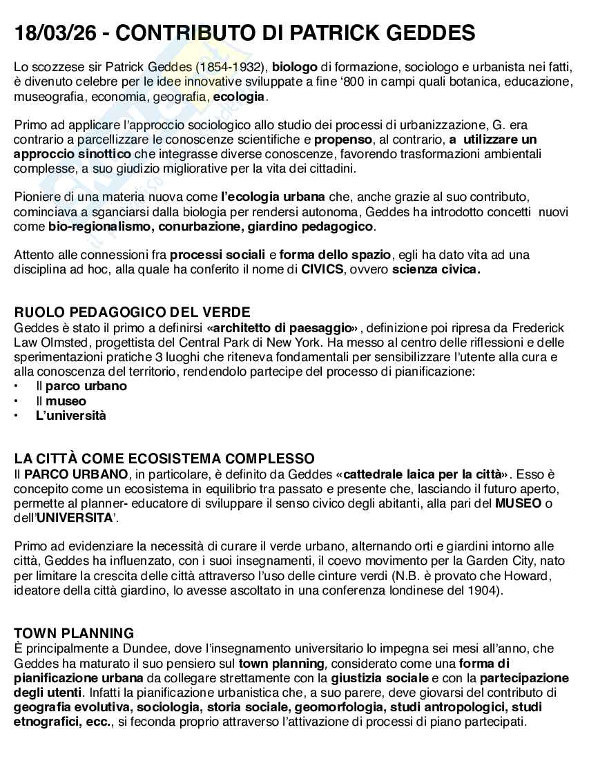 Corso di Fondamenti di urbanistica  Pag. 21