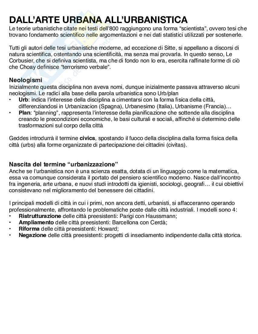 Corso di Fondamenti di urbanistica  Pag. 6