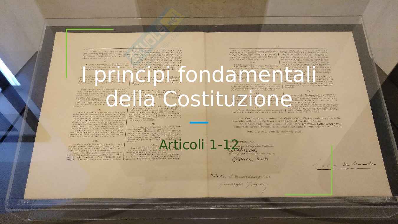 Principi della Costituzione Pag. 1