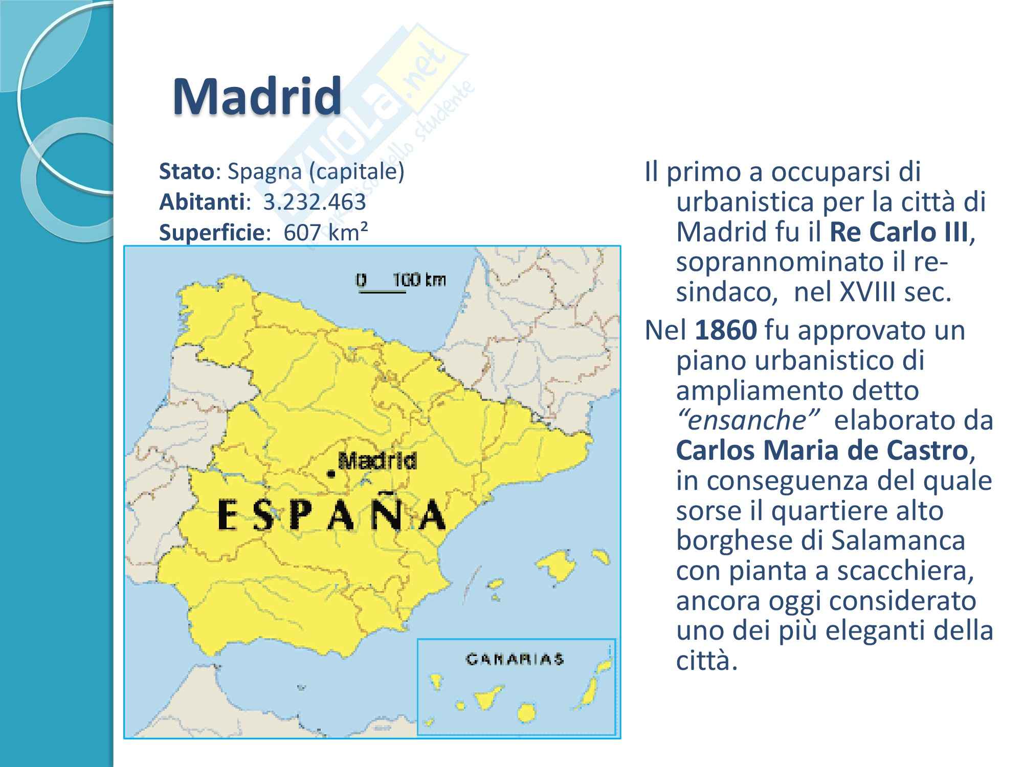 El ensanche de Madrid, Fondamenti di Urbanistica Pag. 2