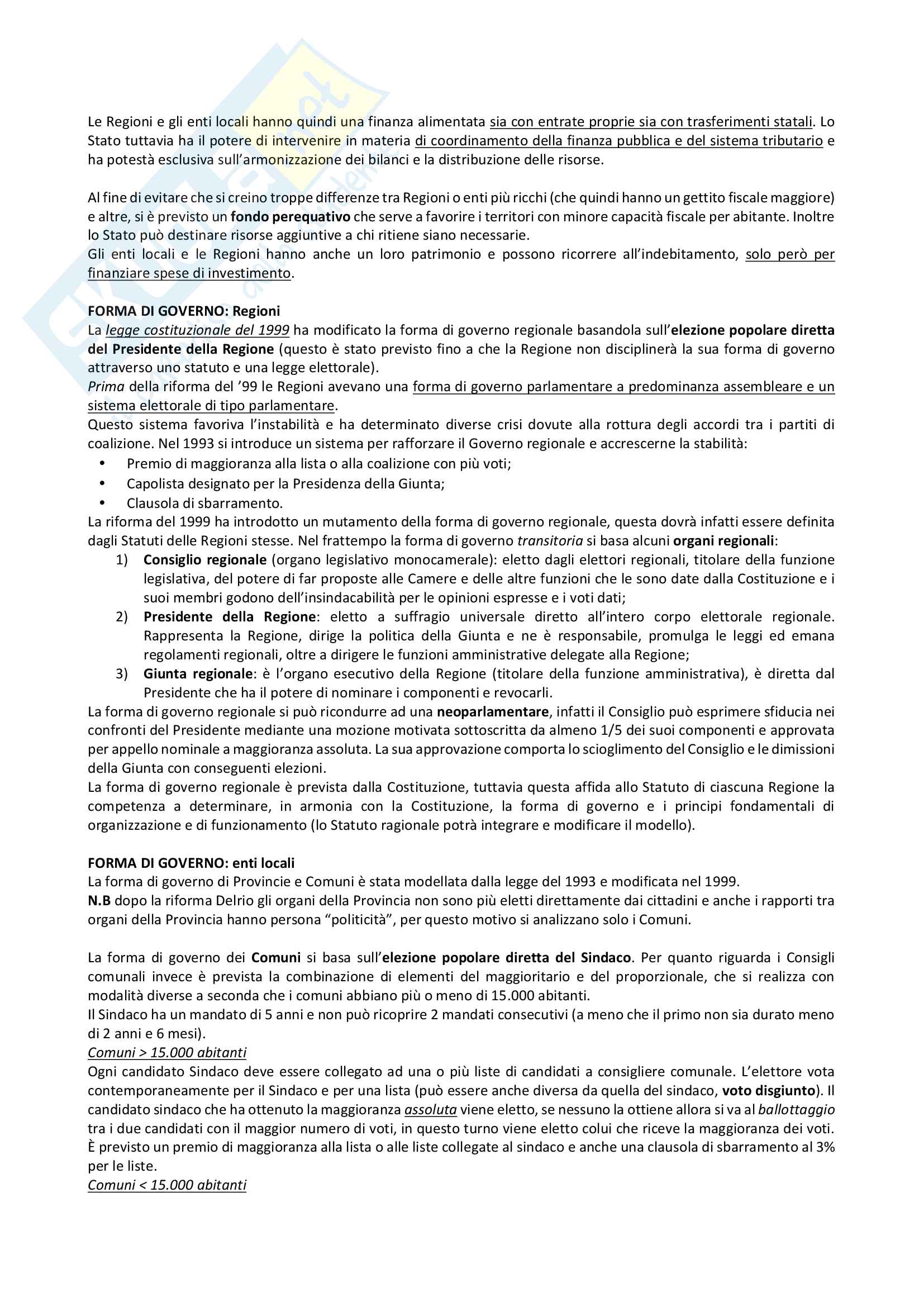 Diritto Pubblico - Secondo Parziale Pag. 16