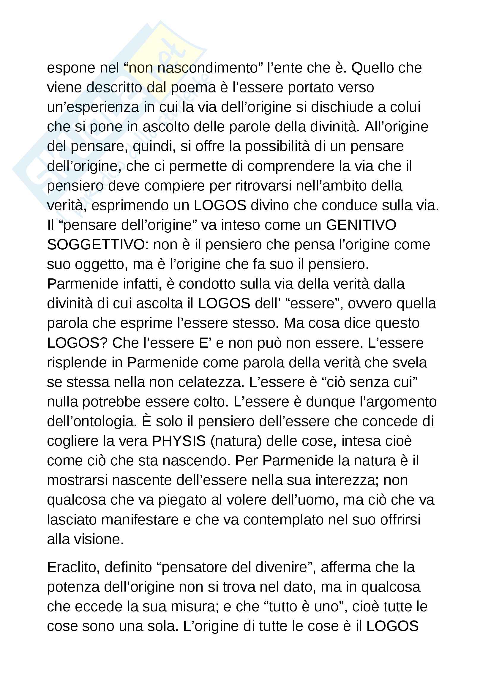 Riassunto esame filosofia, prof. Moschini, libro consigliato:Percorsi del Pensare, Moschini Pag. 2