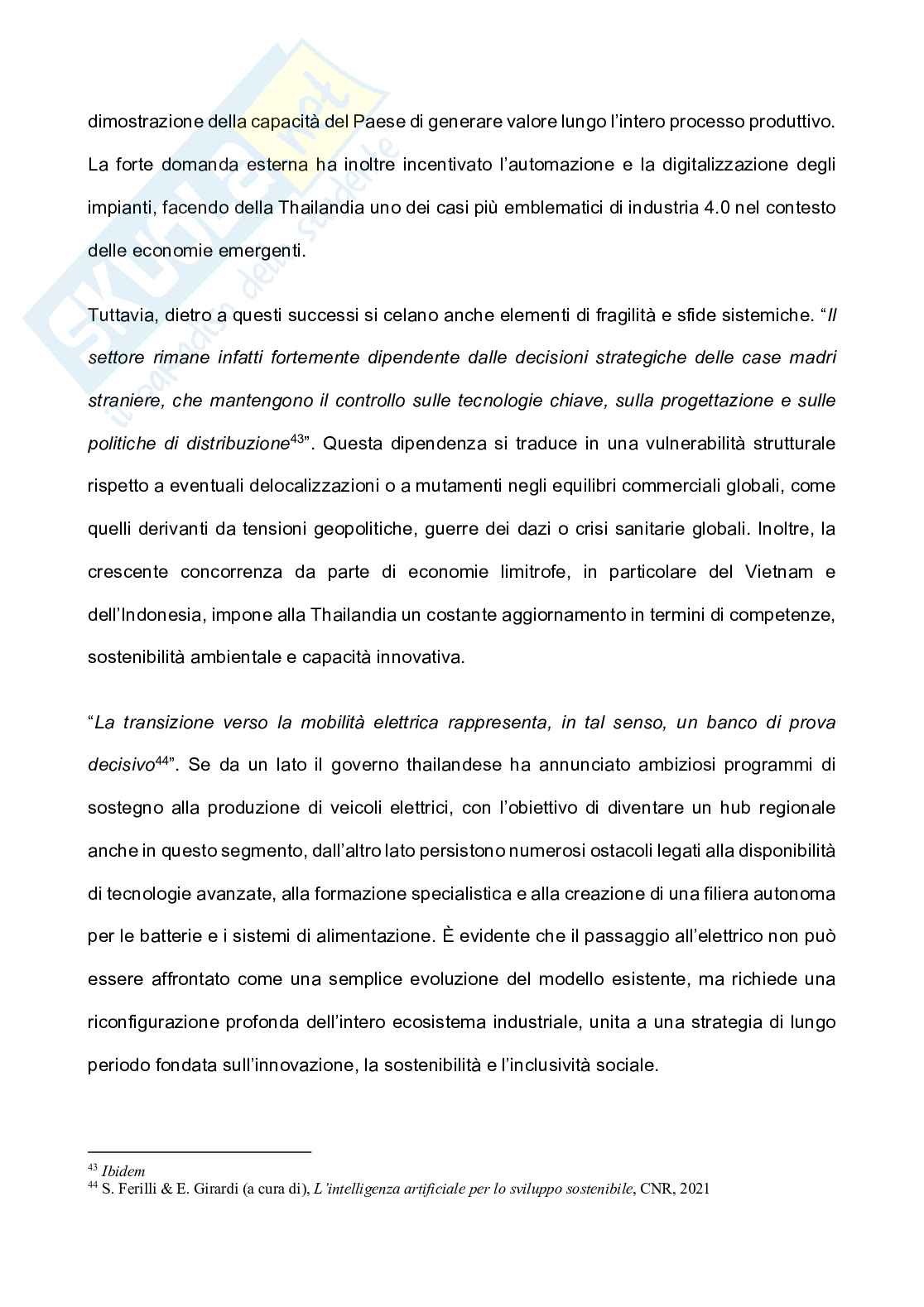Globalizzazione e trasformazioni economiche in Asia Sudorientale: la Thailandia, tra opportunità, crisi ed interdipendenze globali Pag. 46