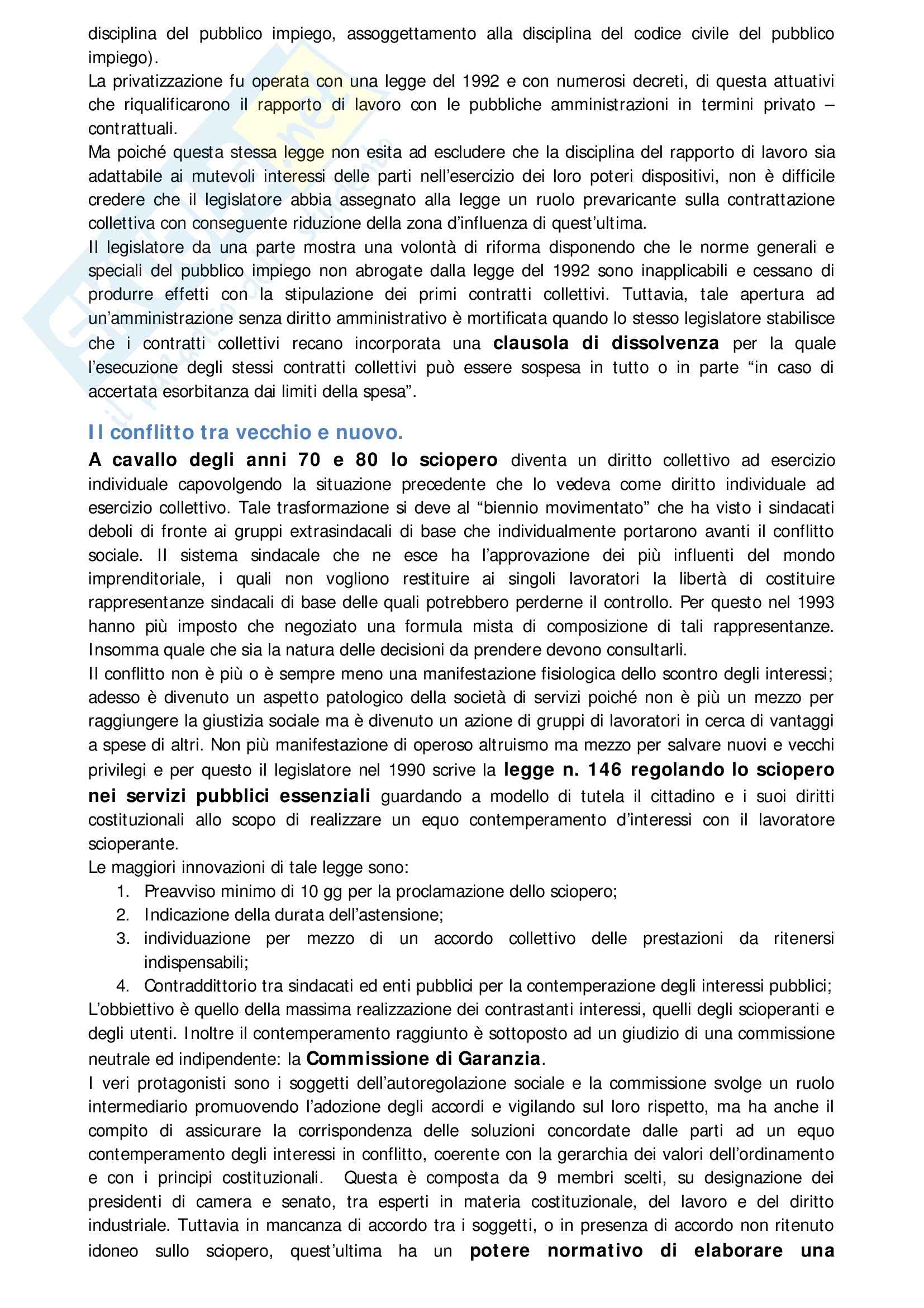 Diritto del lavoro - corso avanzato - Appunti Pag. 26