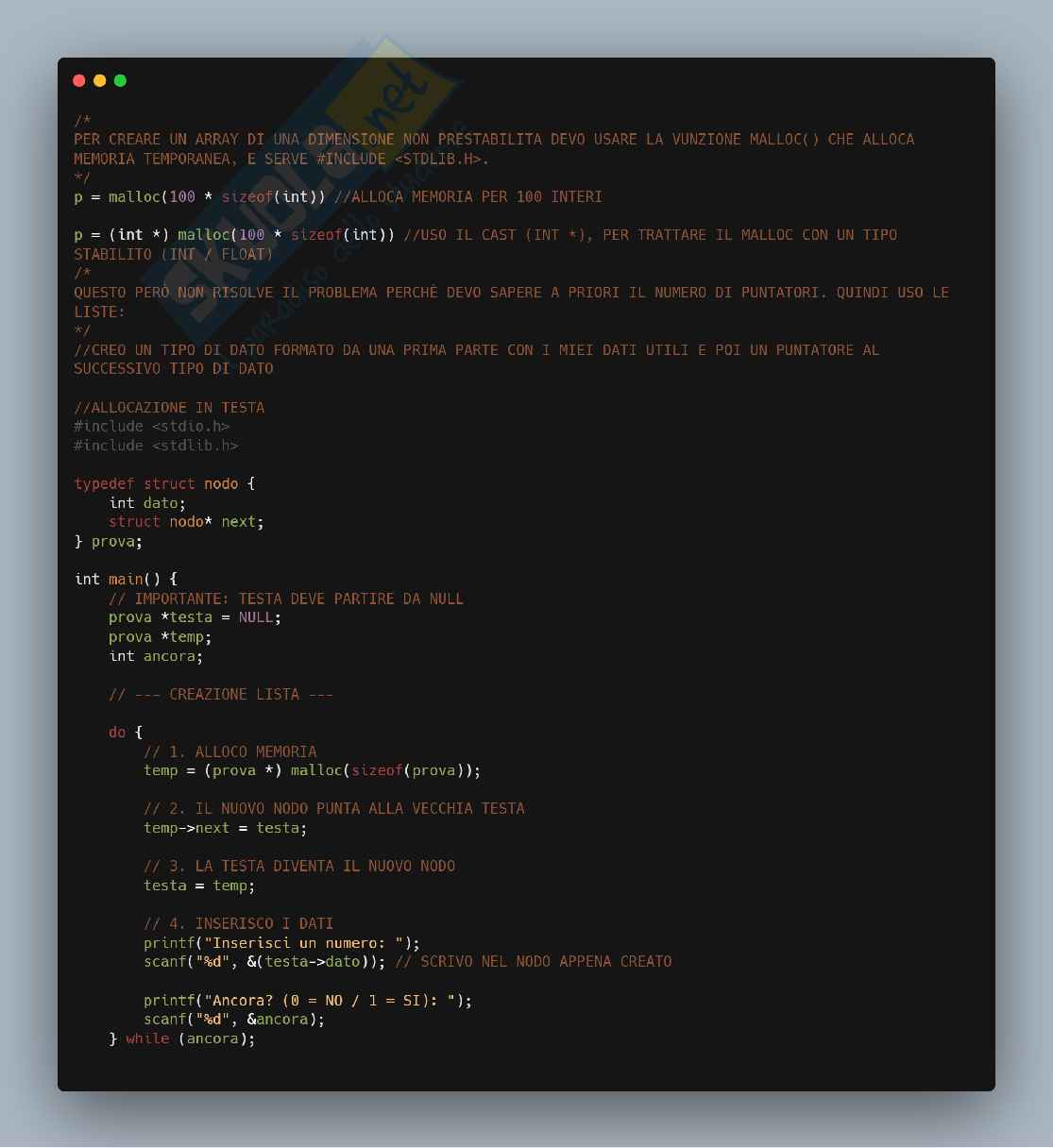 Informatica (per aerospaziali): liste Pag. 1