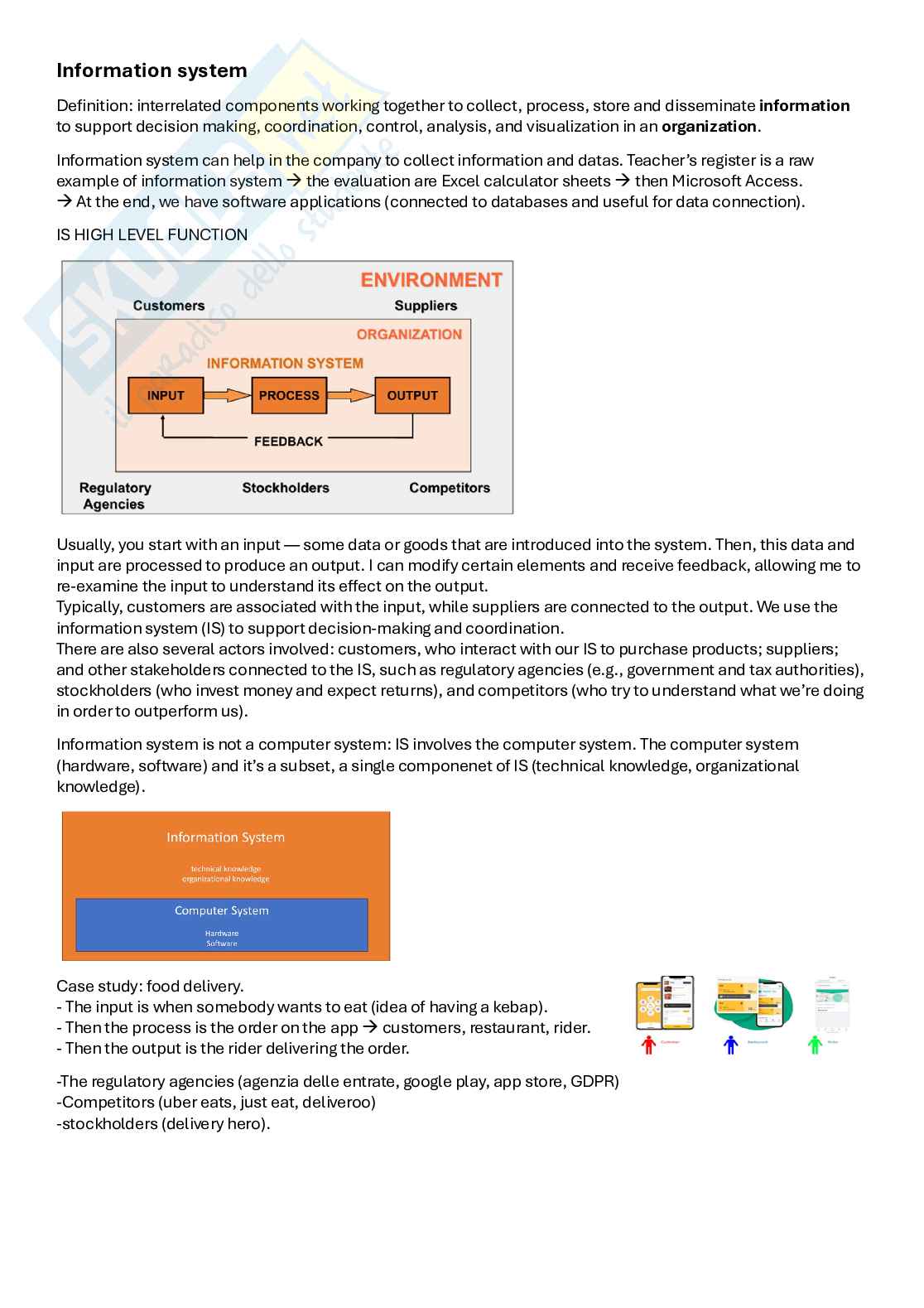 Information System  Pag. 1