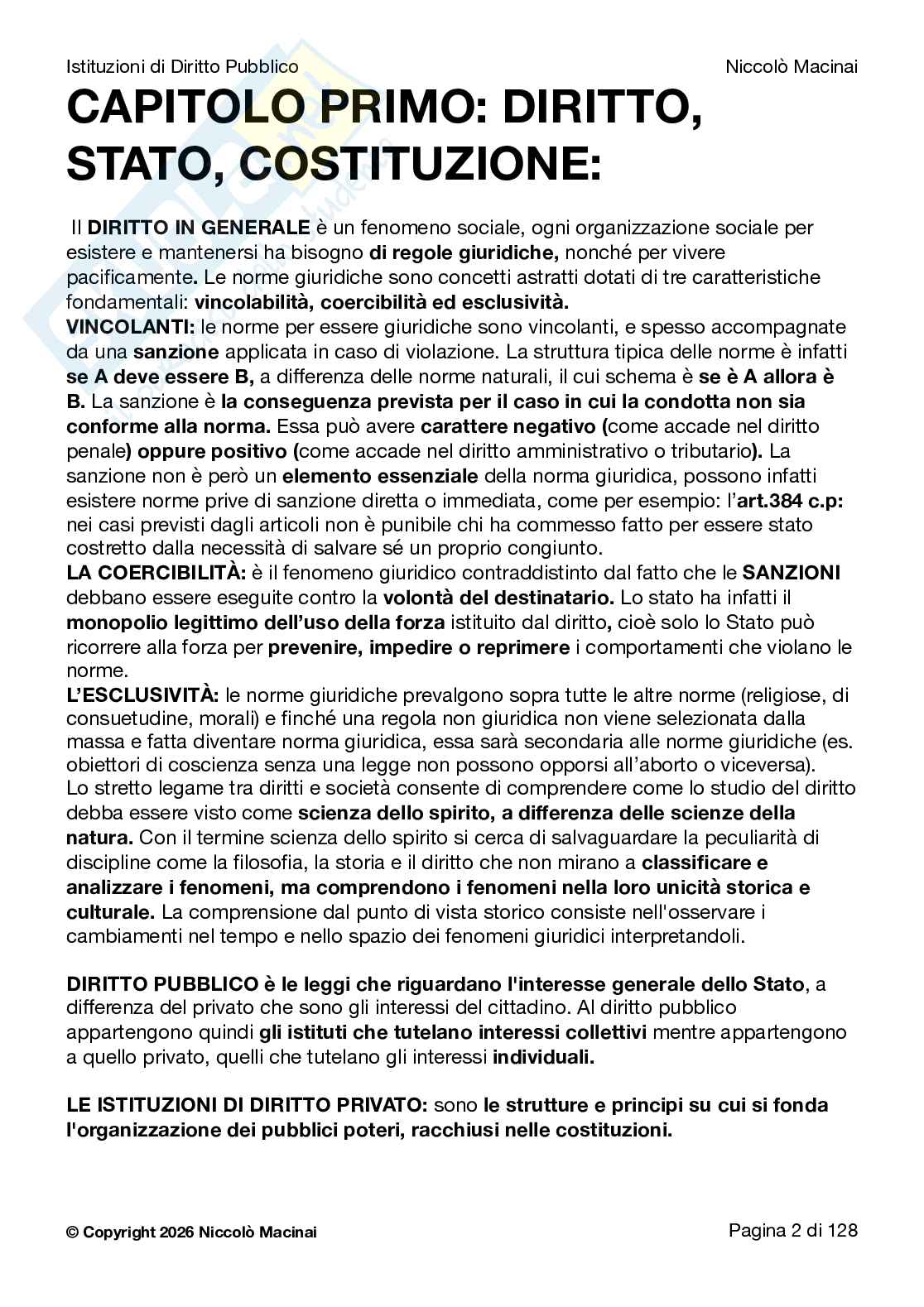 Riassunto esame Diritto costituzionale , Prof. Cardone Andrea, libro consigliato Istituzioni di diritto pubblico , Cardone, Cortese, Deffenu  Pag. 2