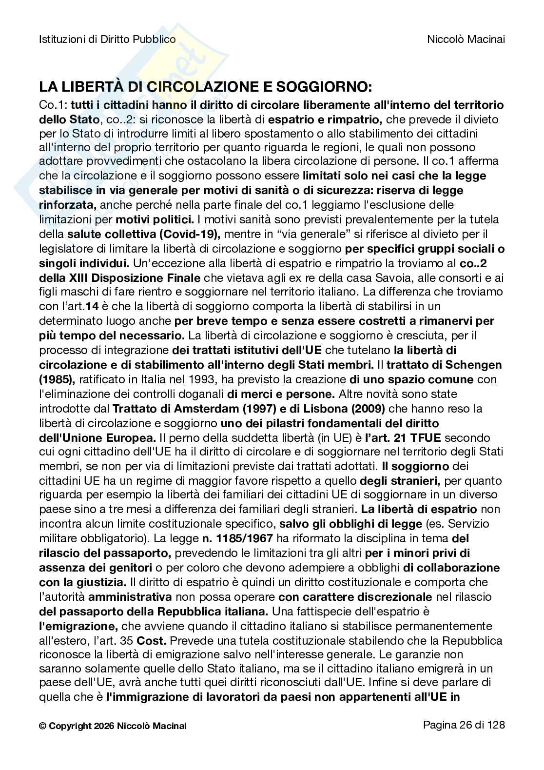 Riassunto esame Diritto costituzionale , Prof. Cardone Andrea, libro consigliato Istituzioni di diritto pubblico , Cardone, Cortese, Deffenu  Pag. 26
