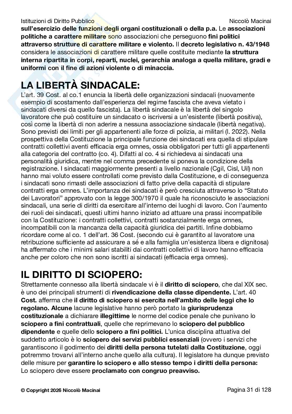 Riassunto esame Diritto costituzionale , Prof. Cardone Andrea, libro consigliato Istituzioni di diritto pubblico , Cardone, Cortese, Deffenu  Pag. 31