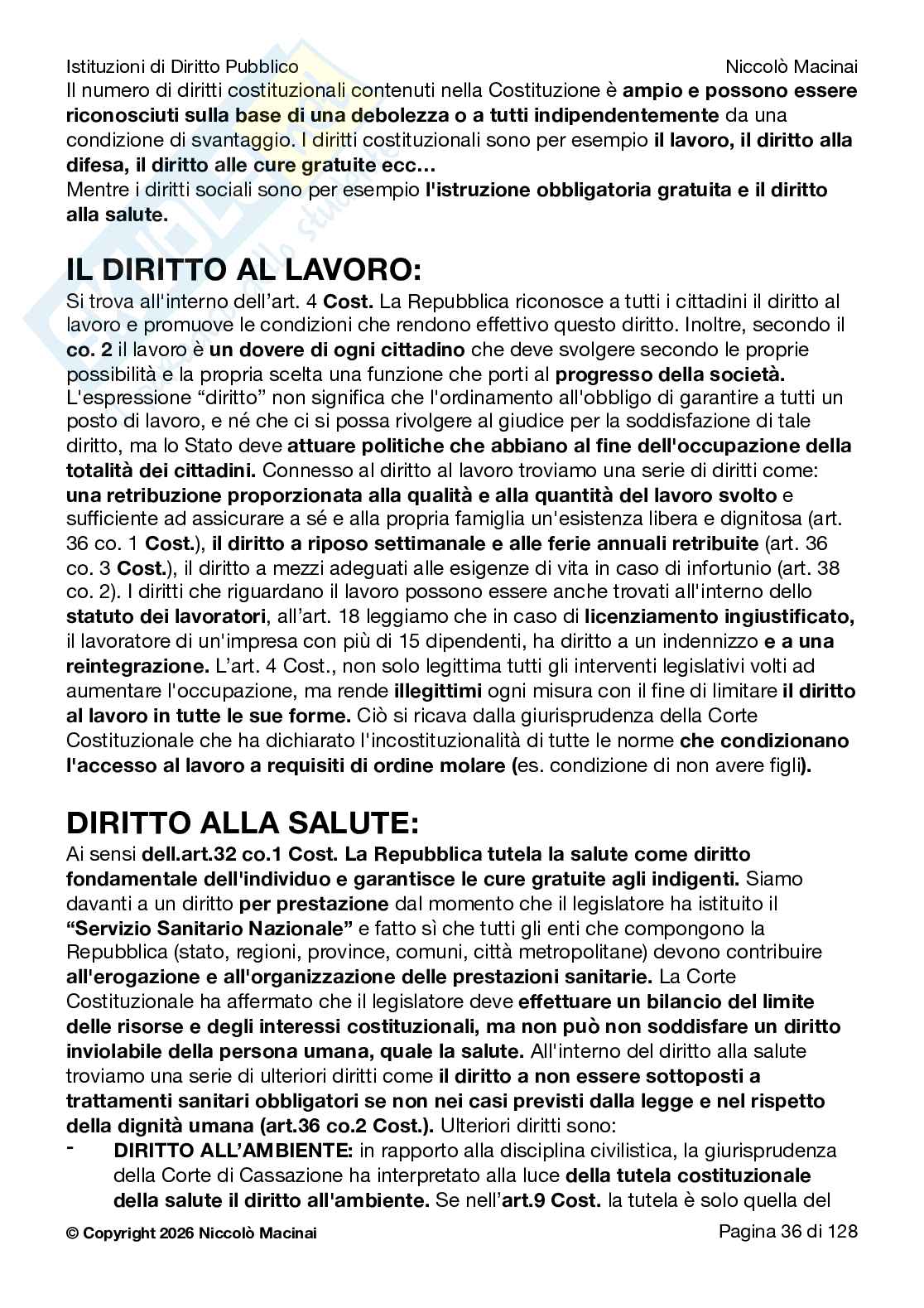Riassunto esame Diritto costituzionale , Prof. Cardone Andrea, libro consigliato Istituzioni di diritto pubblico , Cardone, Cortese, Deffenu  Pag. 36