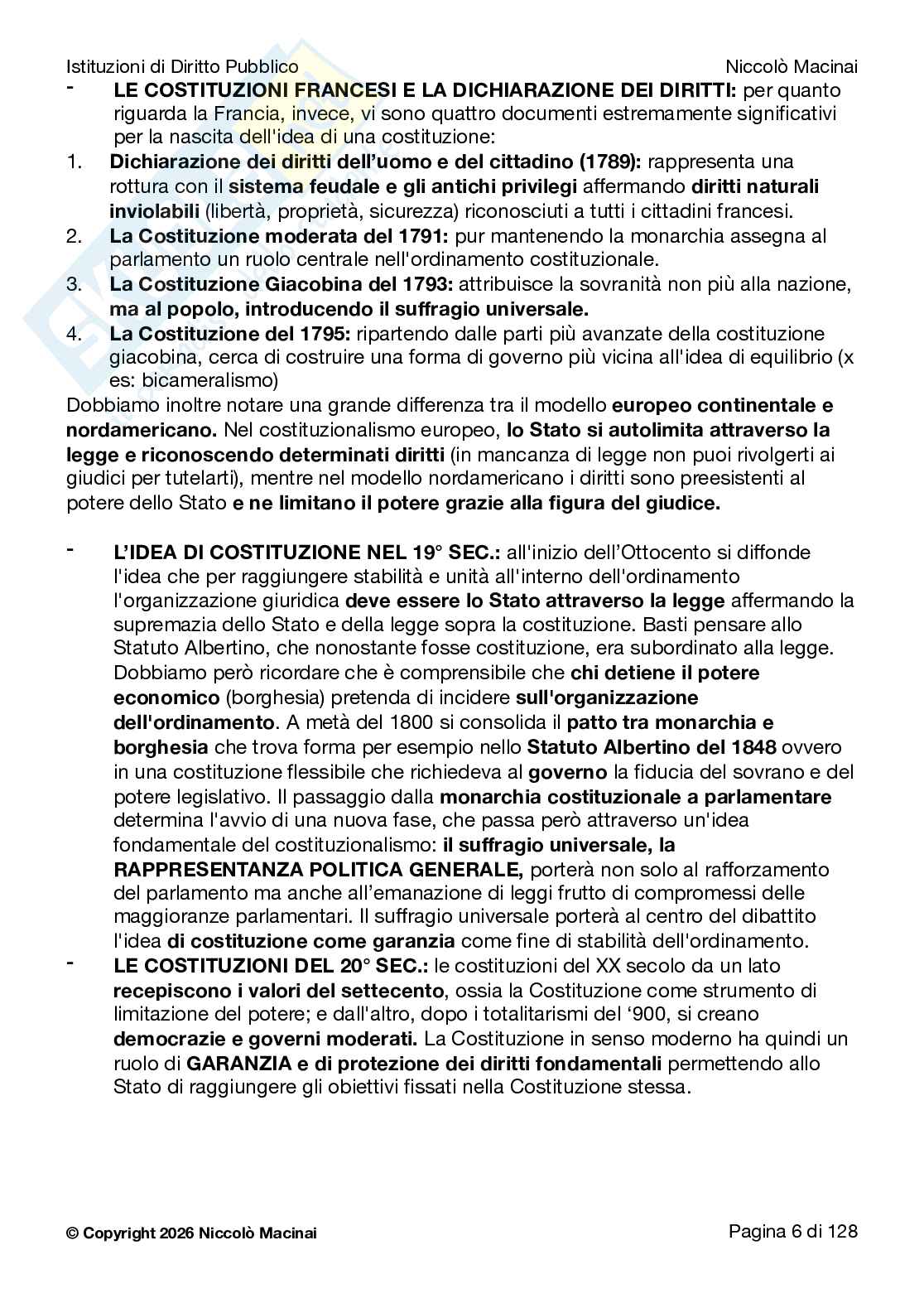 Riassunto esame Diritto costituzionale , Prof. Cardone Andrea, libro consigliato Istituzioni di diritto pubblico , Cardone, Cortese, Deffenu  Pag. 6