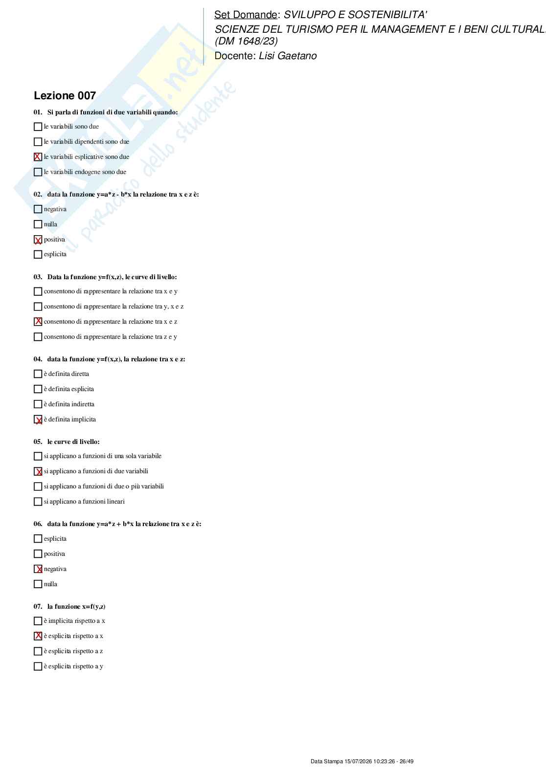Paniere nuovo (2026) di Sviluppo e sostenibilità Pag. 26