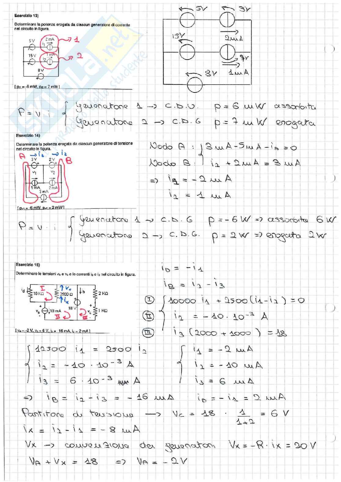 Esercizi parziali Elettrotecnica Pag. 16
