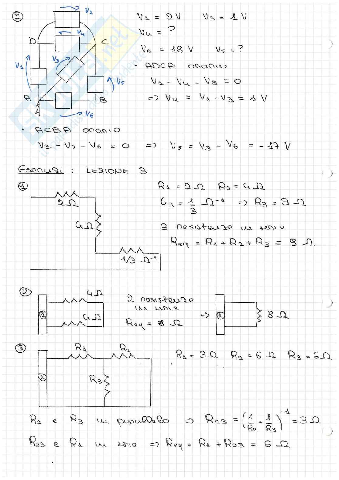 Esercizi parziali Elettrotecnica Pag. 2