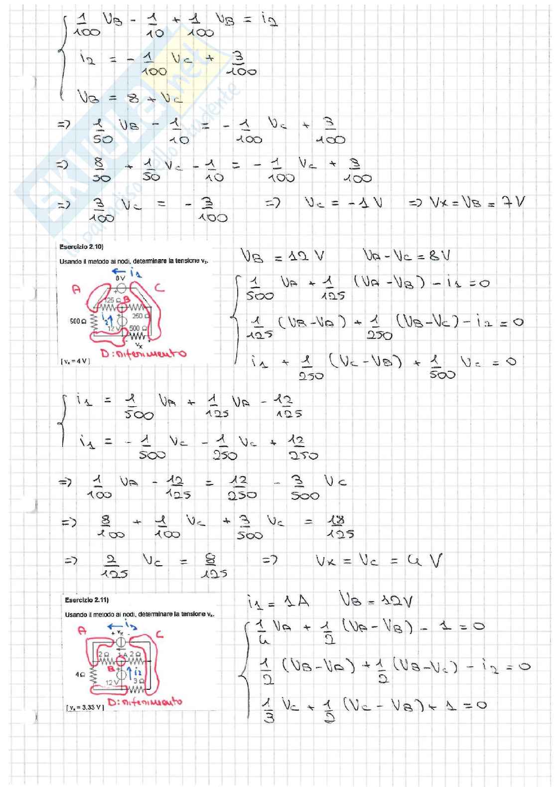 Esercizi parziali Elettrotecnica Pag. 31
