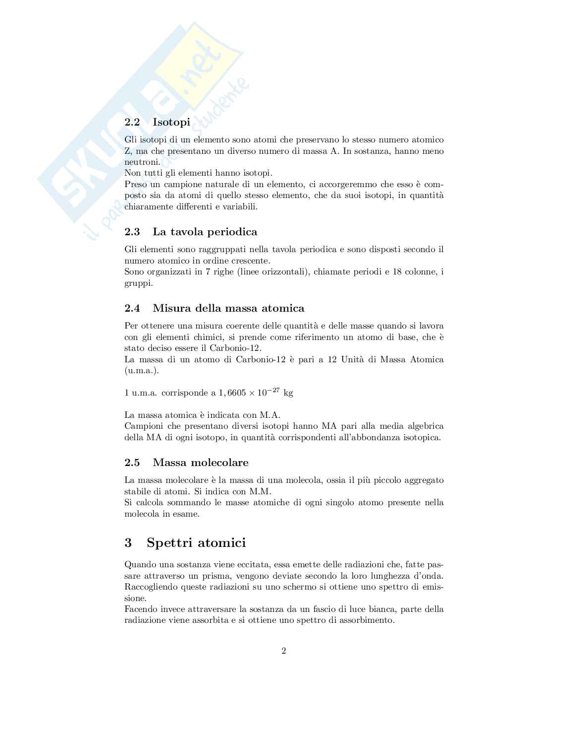 Fondamenti di chimica - Appunti completi del corso Pag. 2