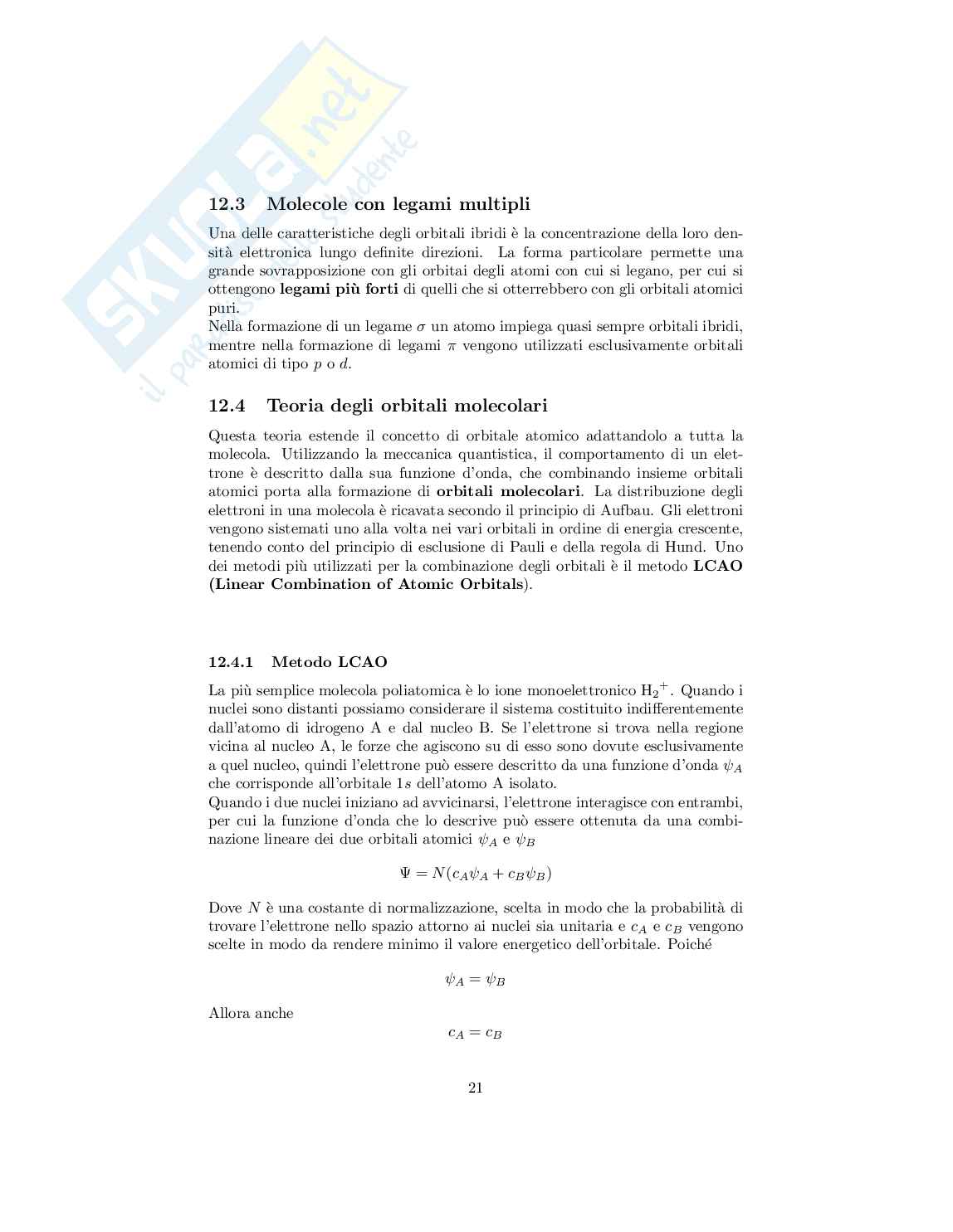 Fondamenti di chimica - Appunti completi del corso Pag. 21