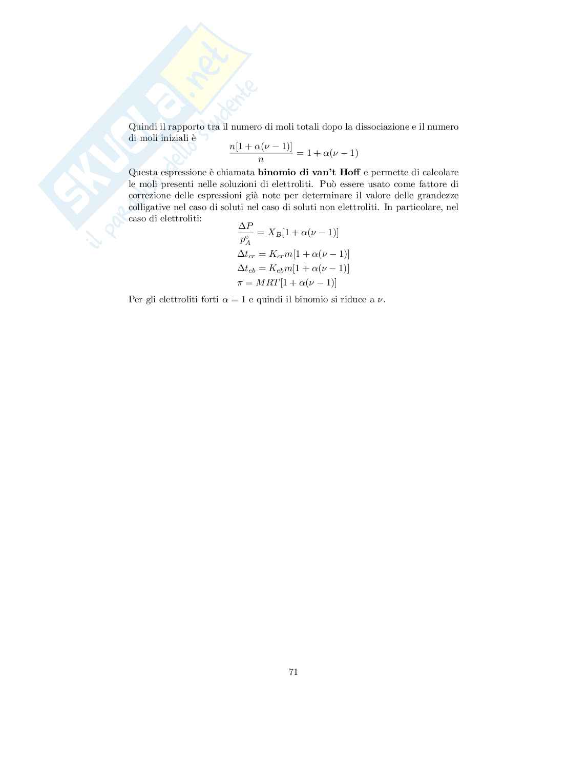 Fondamenti di chimica - Appunti completi del corso Pag. 71