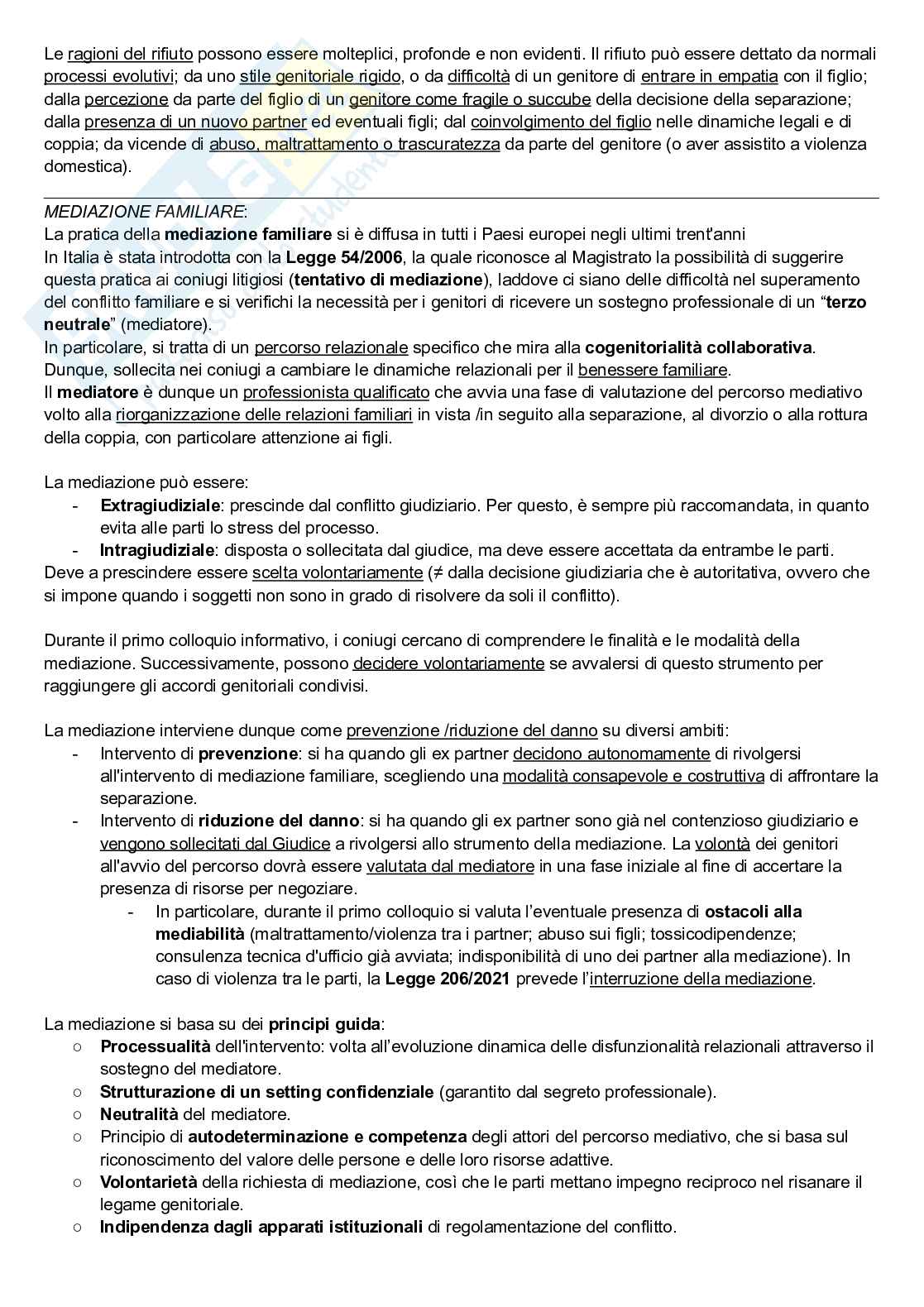 Riassunto esame Psicologia giuridica e di comunità, Prof. Caso Letizia, libro consigliato Manuale di psicologia giuridica minorile; La giustizia riparativa, Patrizi, Patrizi   Pag. 11
