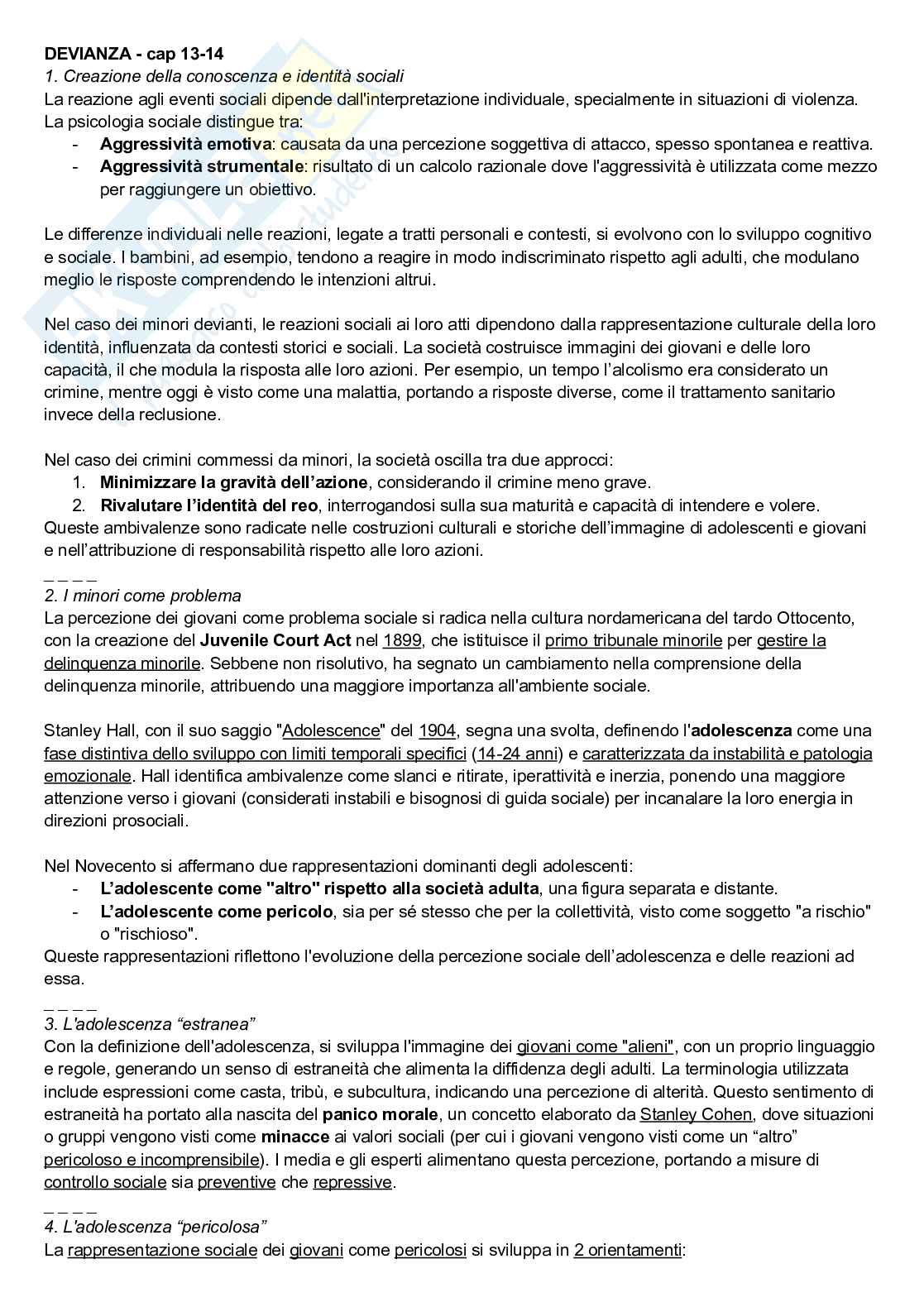 Riassunto esame Psicologia giuridica e di comunità, Prof. Caso Letizia, libro consigliato Manuale di psicologia giuridica minorile; La giustizia riparativa, Patrizi, Patrizi   Pag. 46